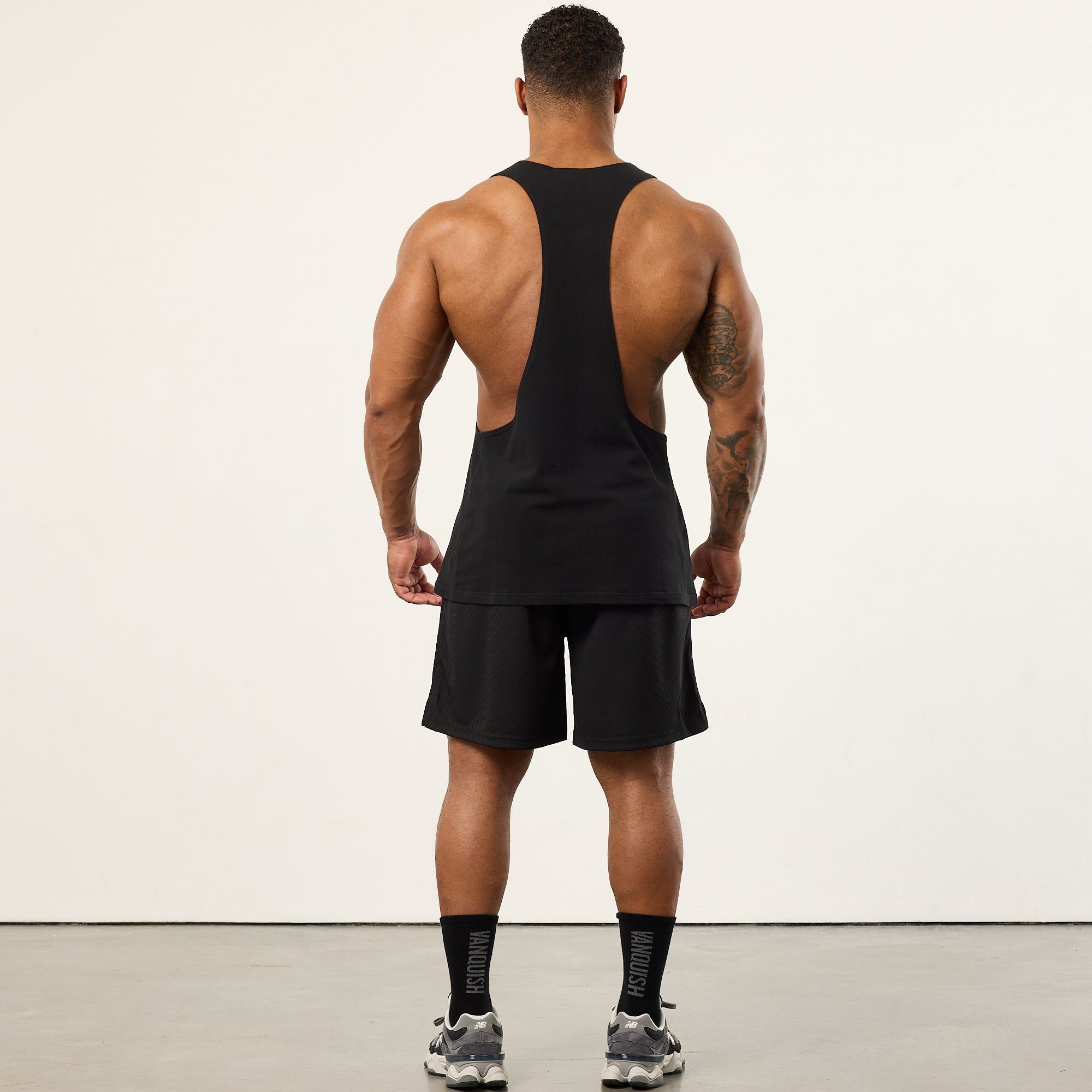 Vanquish Bodybuilding Black Mesh Shorts