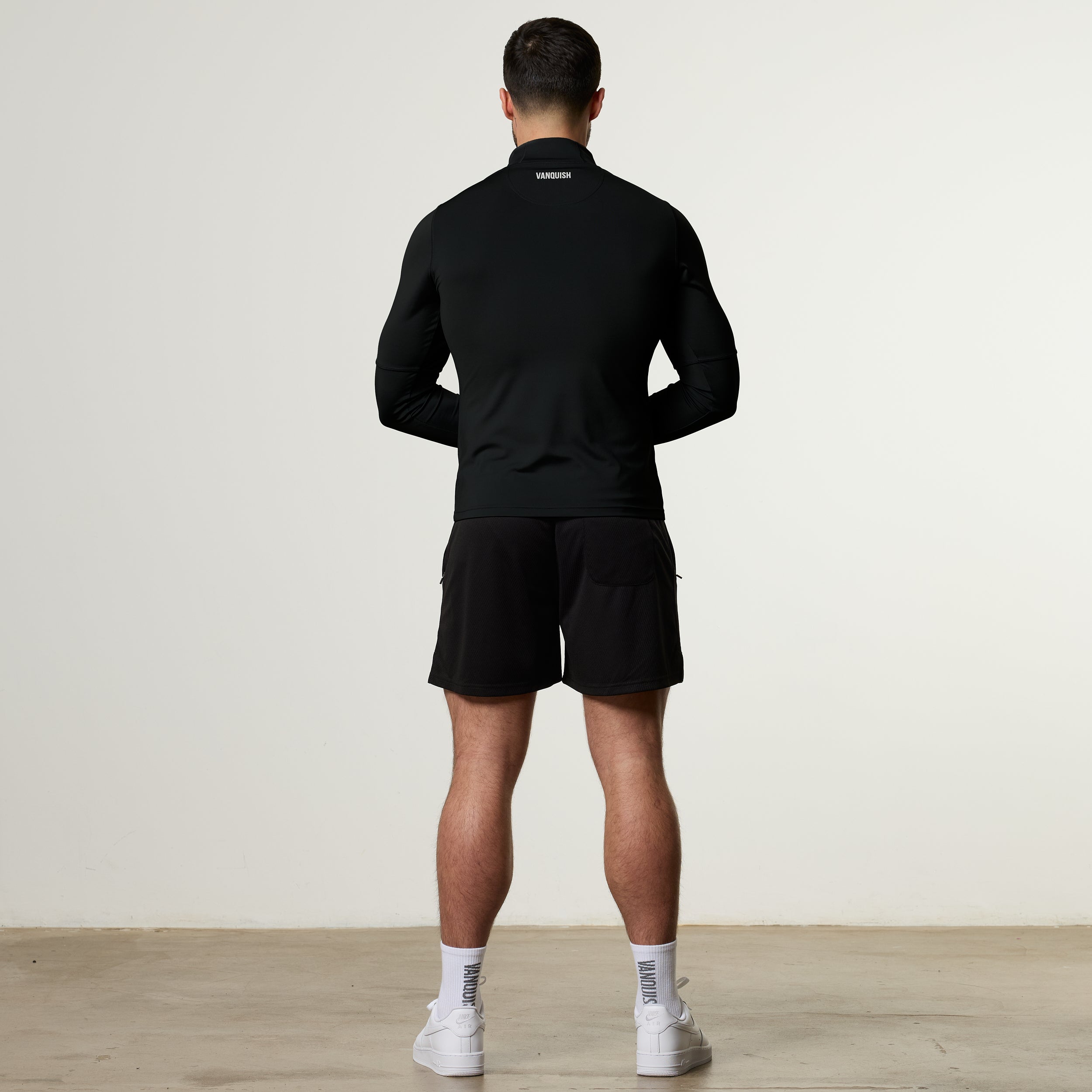 Vanquish Essential V2 Performance Black 1/4 Zip