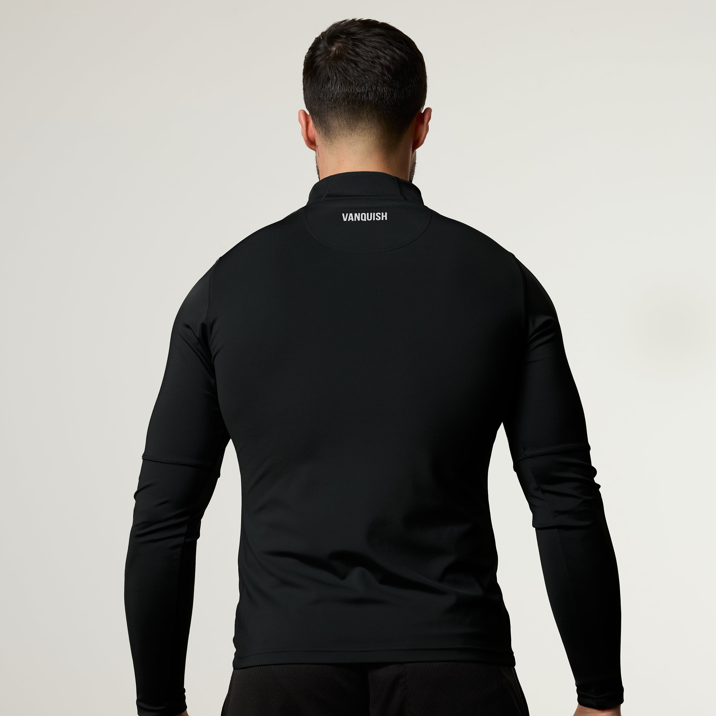 Vanquish Essential V2 Performance Black 1/4 Zip Top