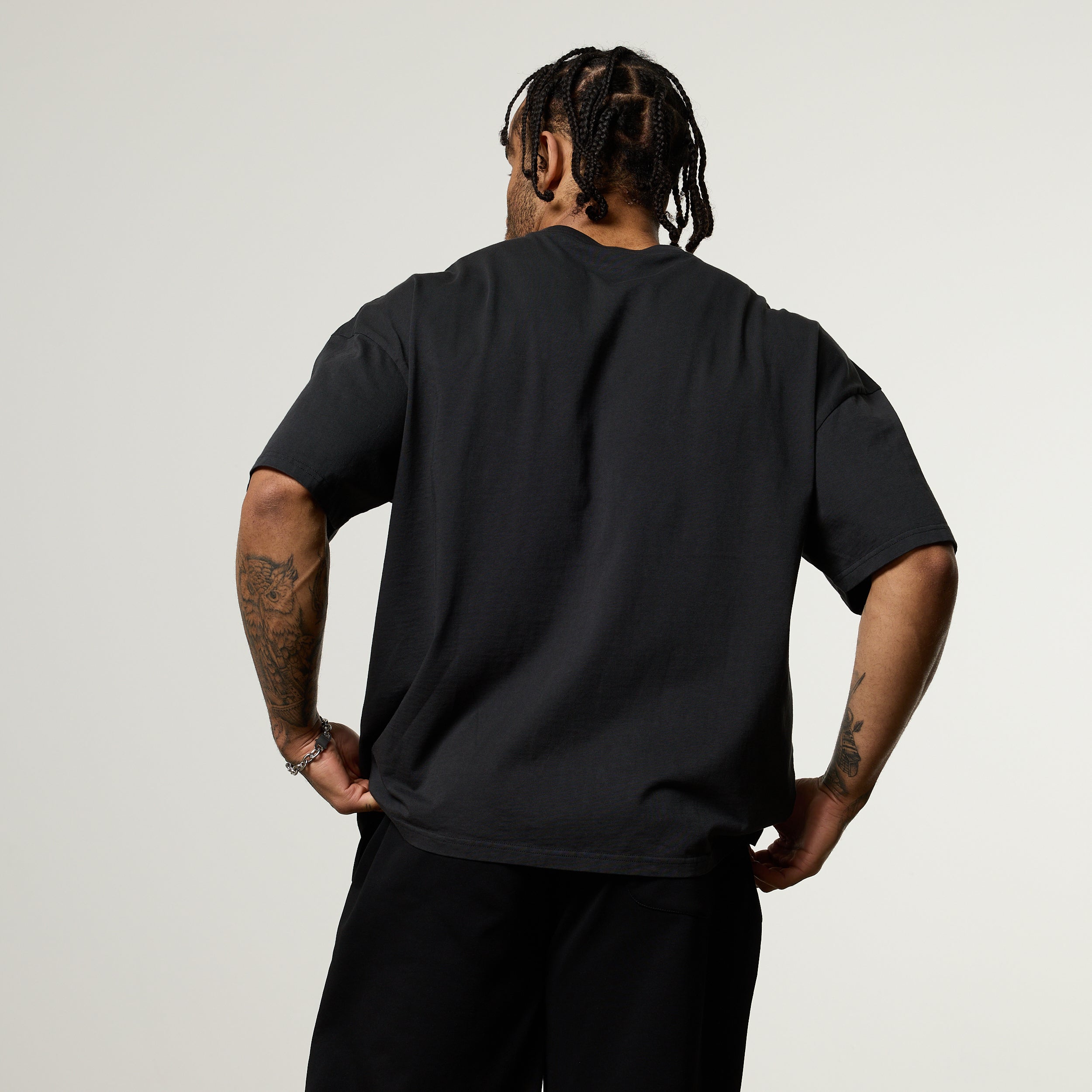 Vanquish Obsidian Black Angel Oversized Boxy T Shirt