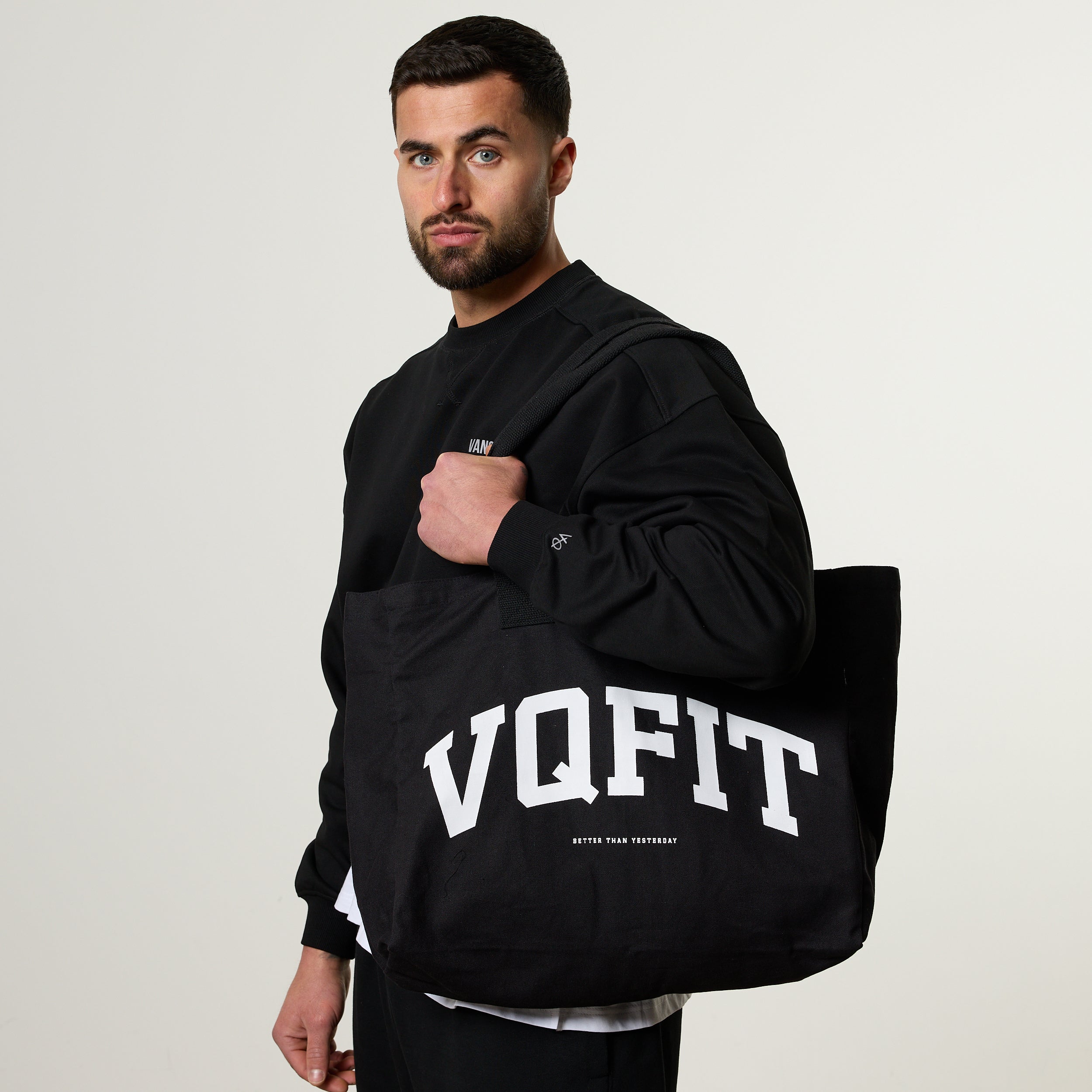 Black VQFIT Tote Bag