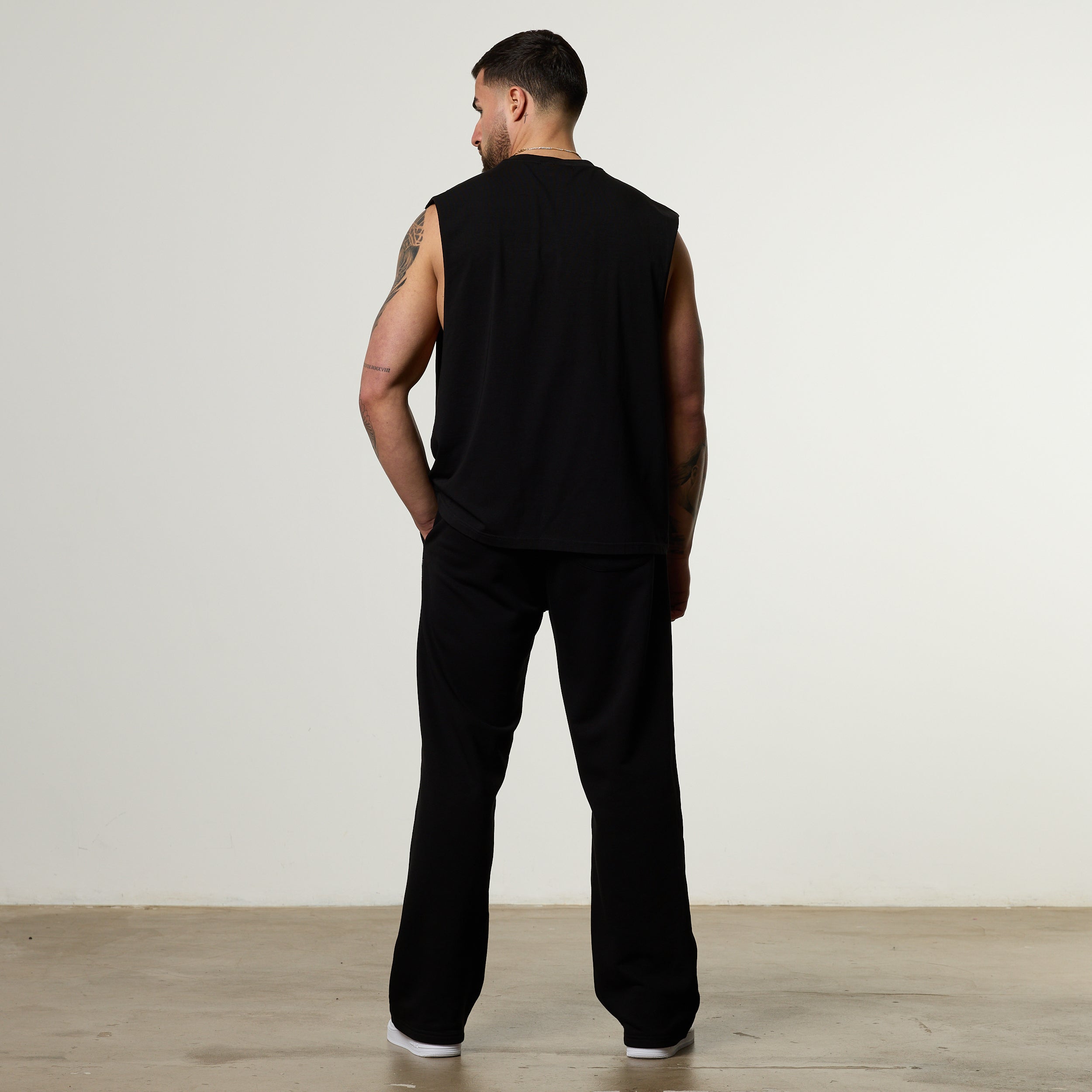 Vanquish Metal Black Cut Off Sleeveless