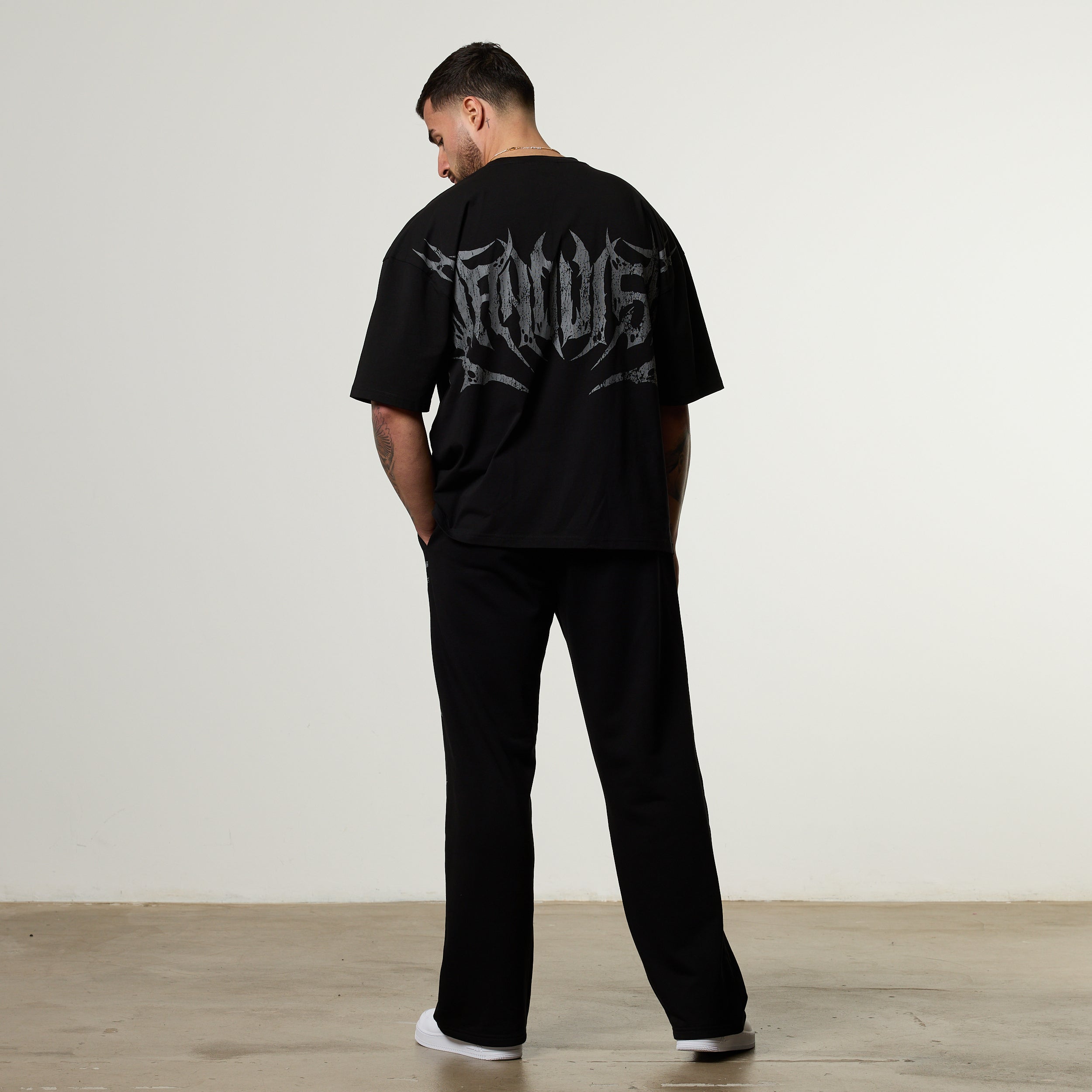 Vanquish Metal Black Boxy Oversized T Shirt