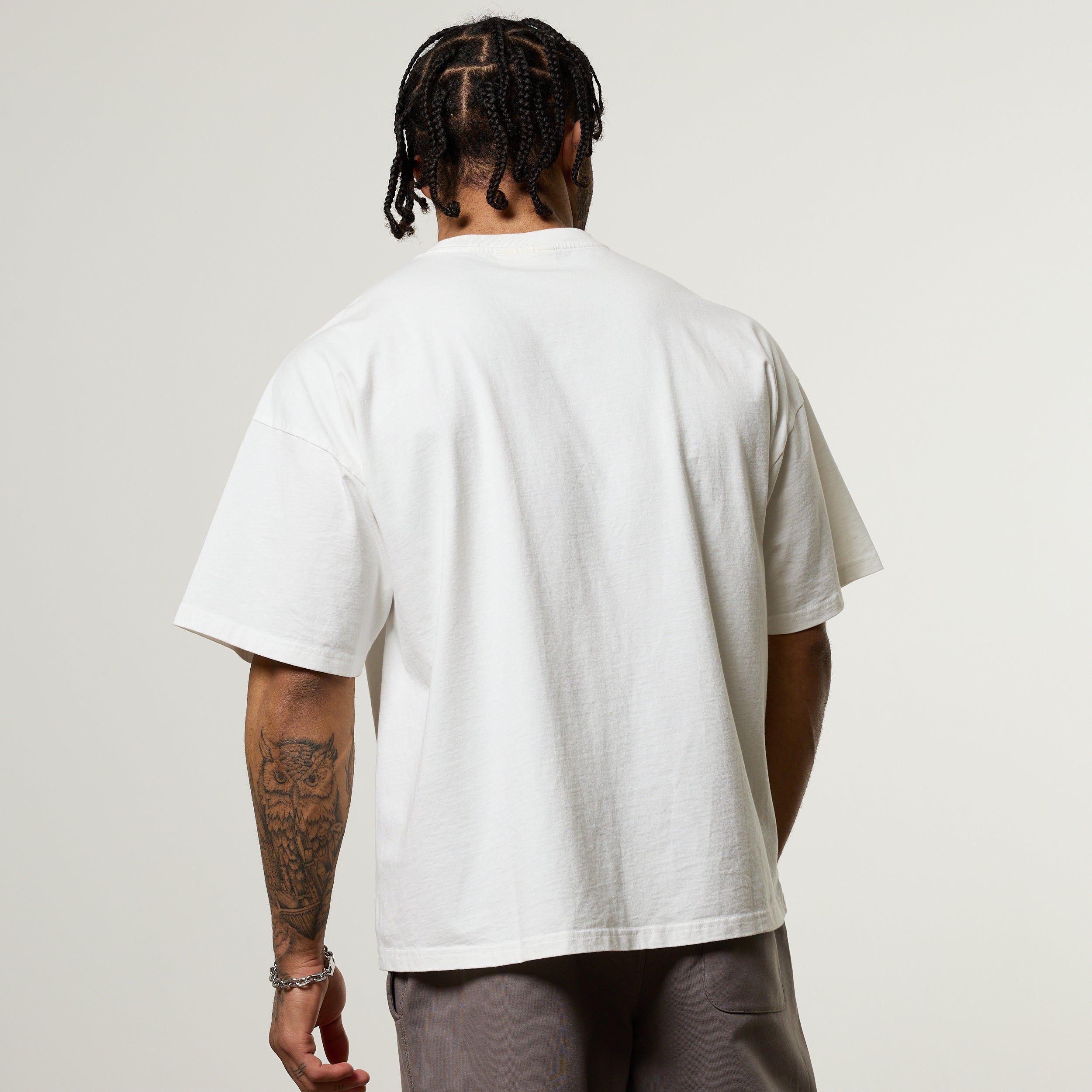 Vanquish Obsidian White Eagle Oversized Boxy T Shirt