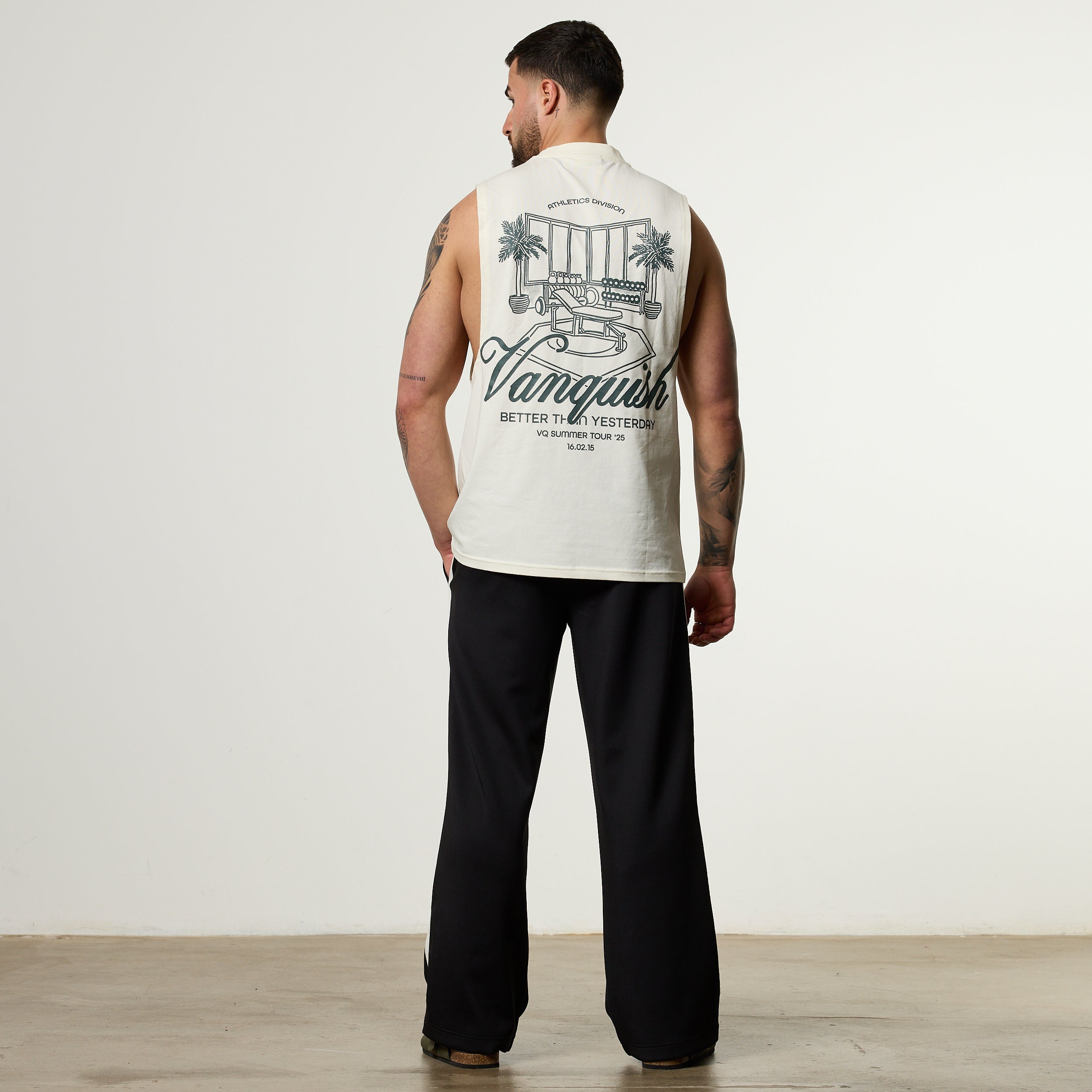 Vanquish Off Season Vintage White Sleeveless T Shirt