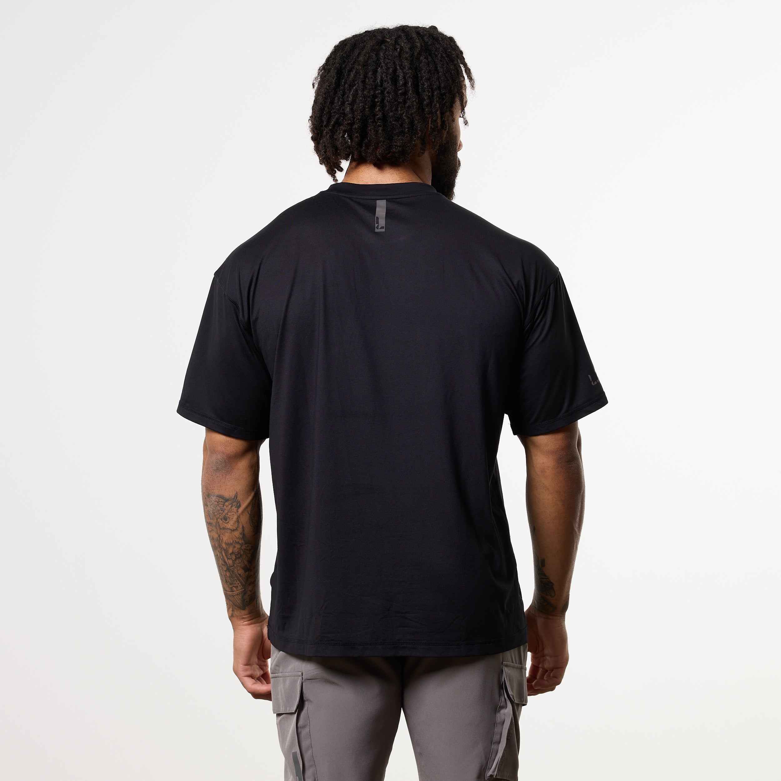 LRT Black Performance Oversized T Shirt