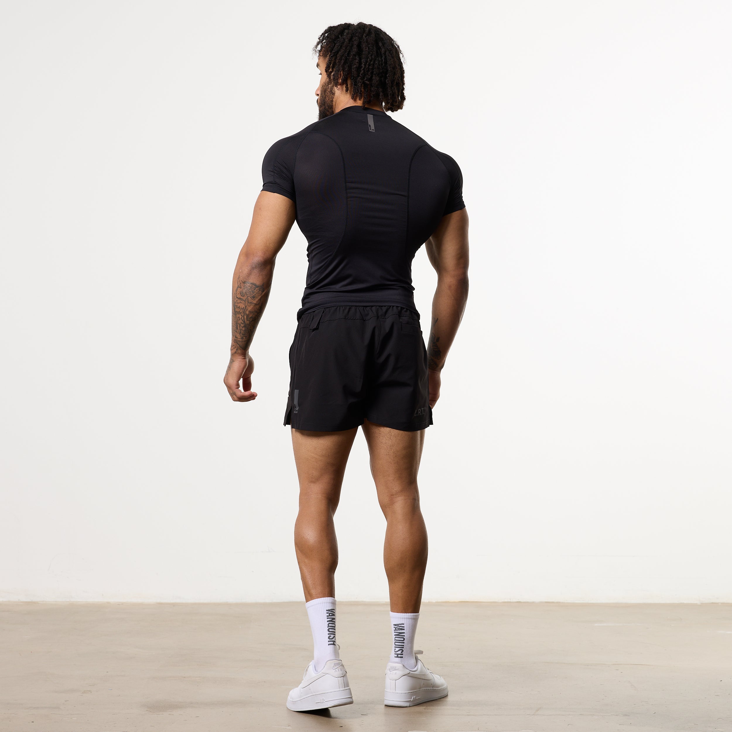 LRT Black Performance Short Sleeve Base Layer Top