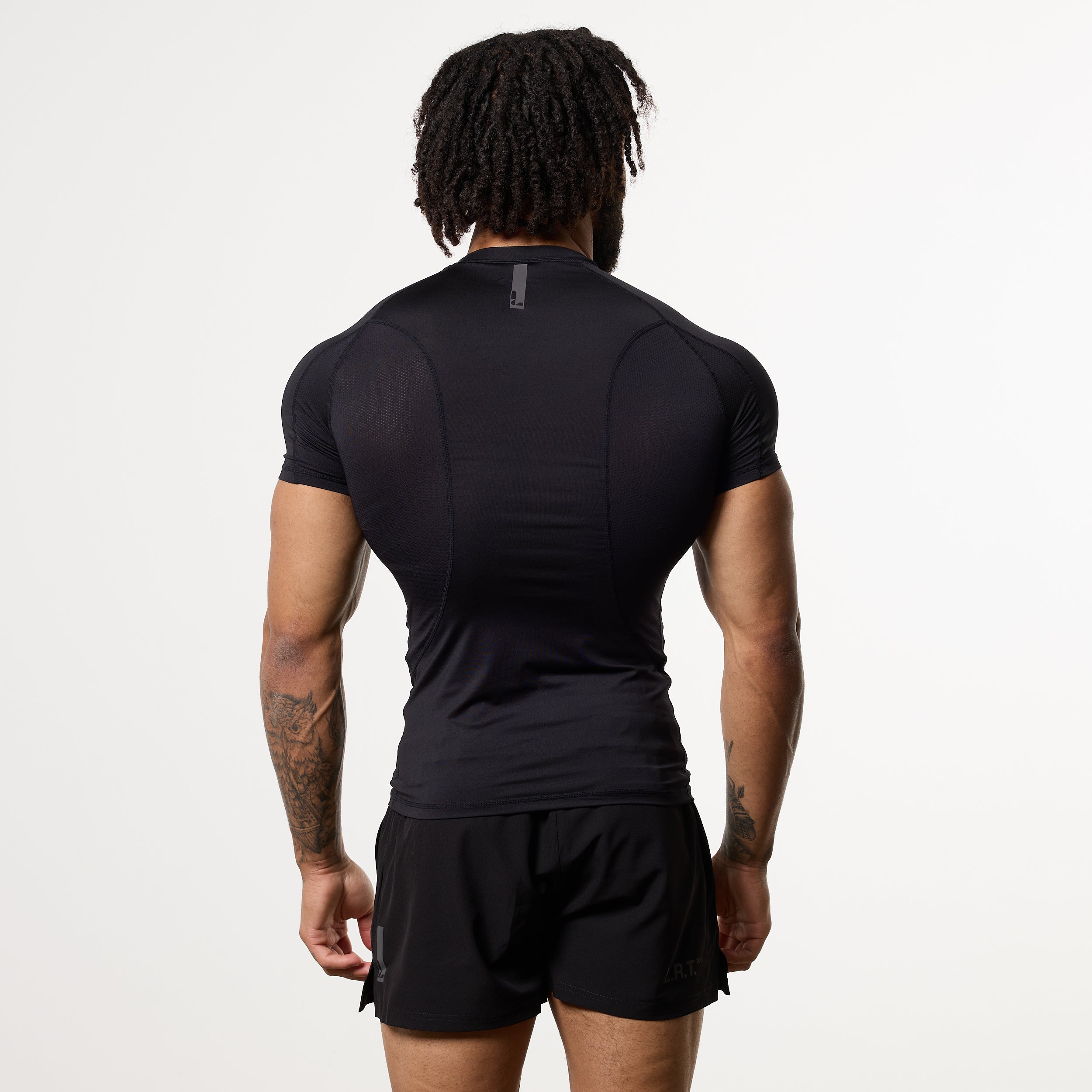 LRT Black Performance Short Sleeve Base Layer Top