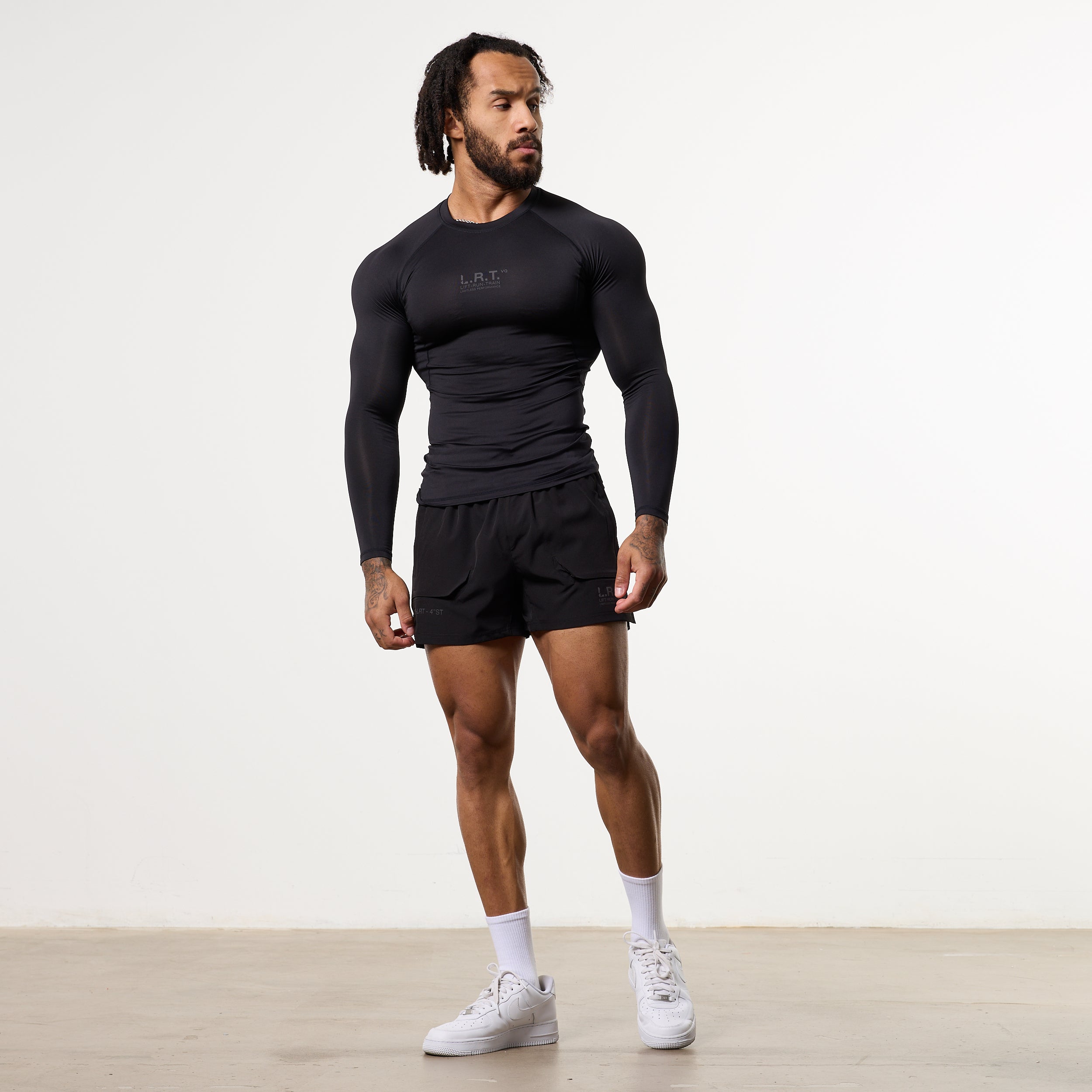 LRT Black Performance Long Sleeve Base Layer Top