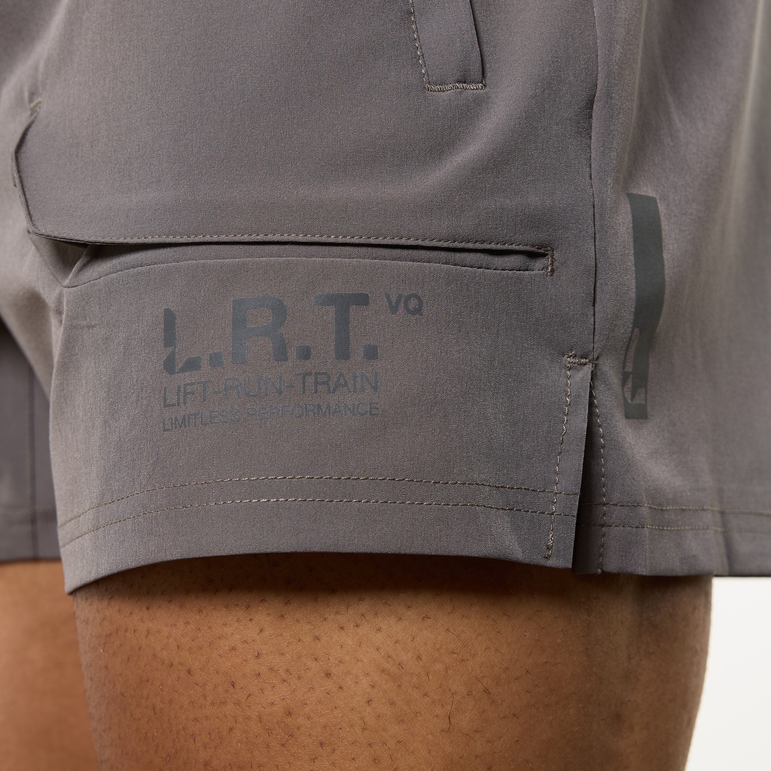 LRT Grey Performance 4"Shorts
