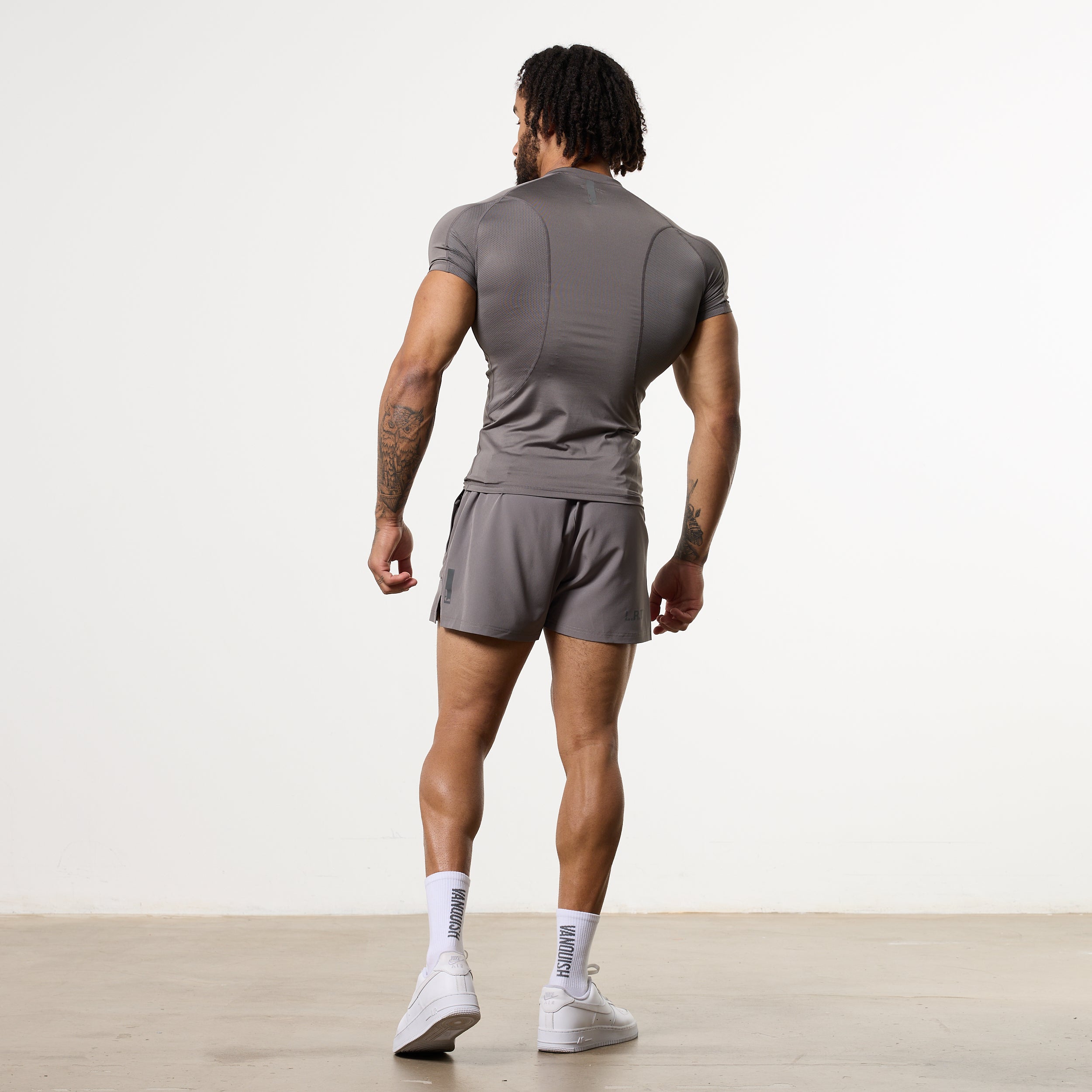 LRT Grey Performance Short Sleeve Base Layer Top