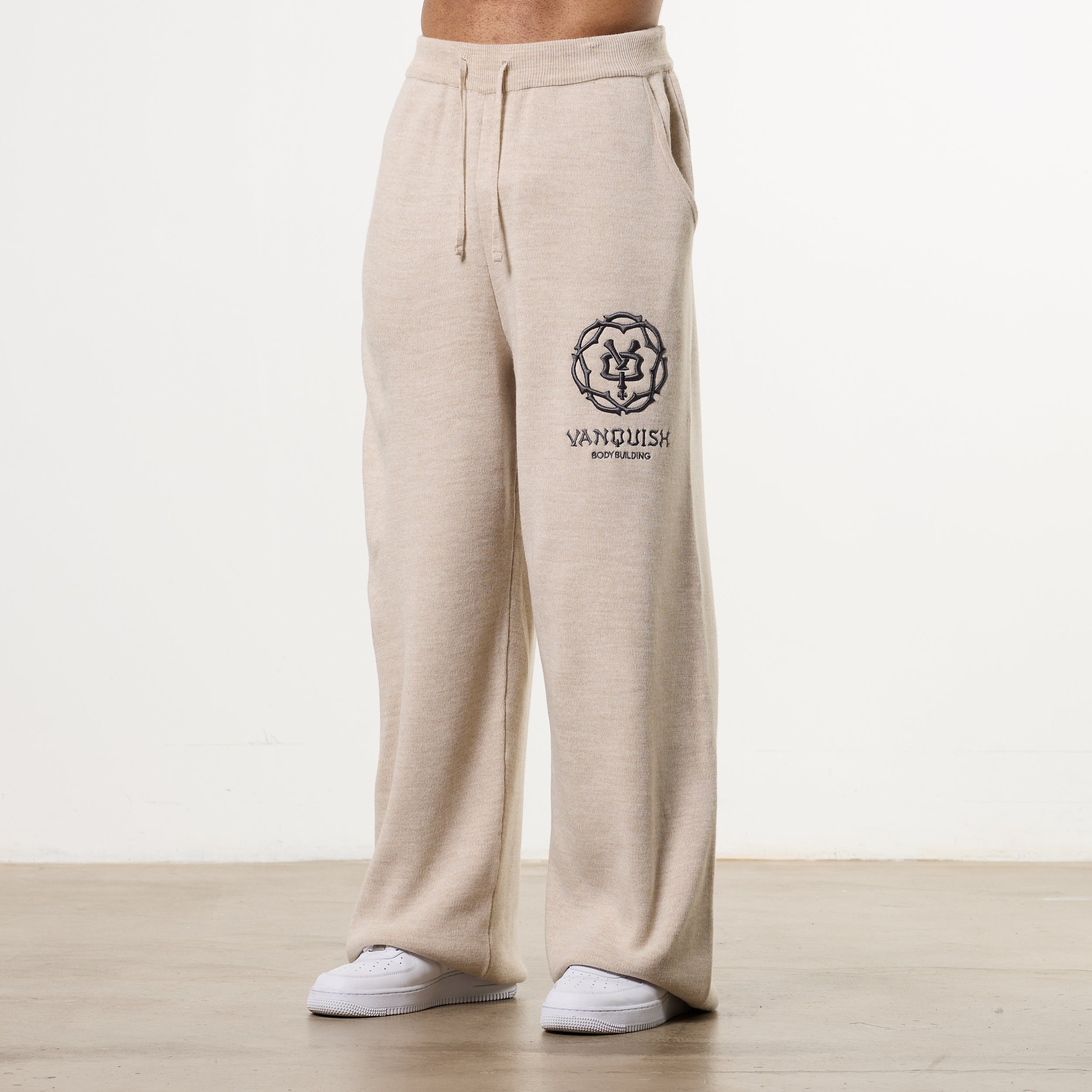 THORN KNIT OAT STRAIGHT LEG SWEATPANTS