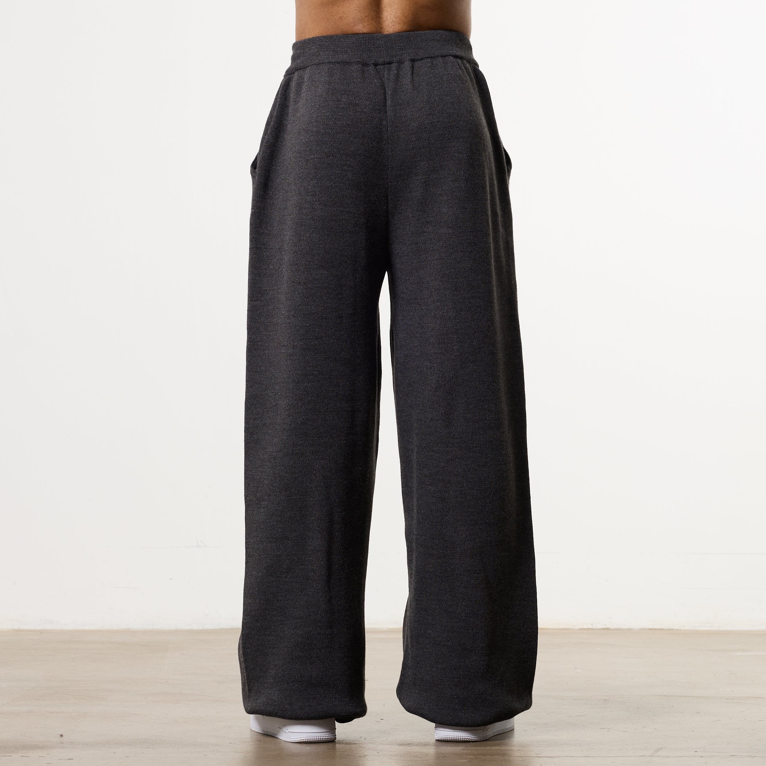 THORN KNIT STORM GREY STRAIGHT LEG SWEATPANTS