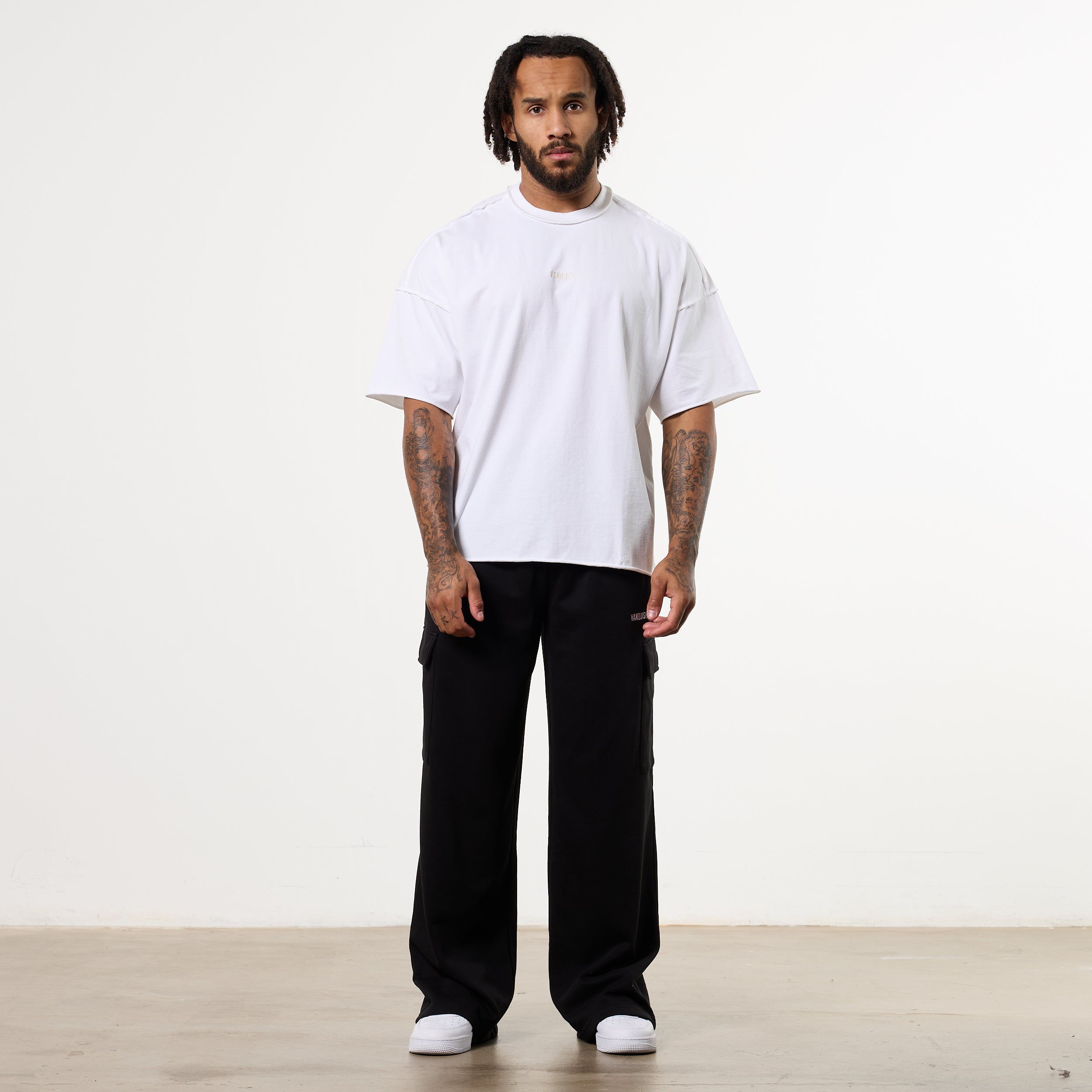 WASHED OFF WHITE OVERSIZED BOXY T SHIRT