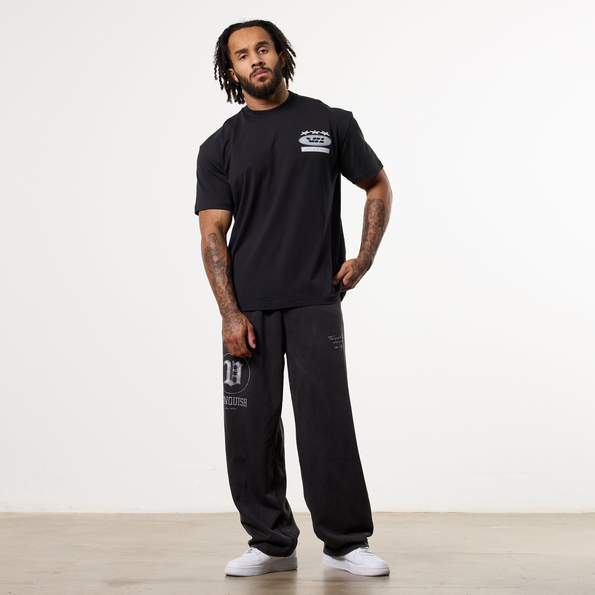 POWERLINE BLACK OVERSIZED T-SHIRT