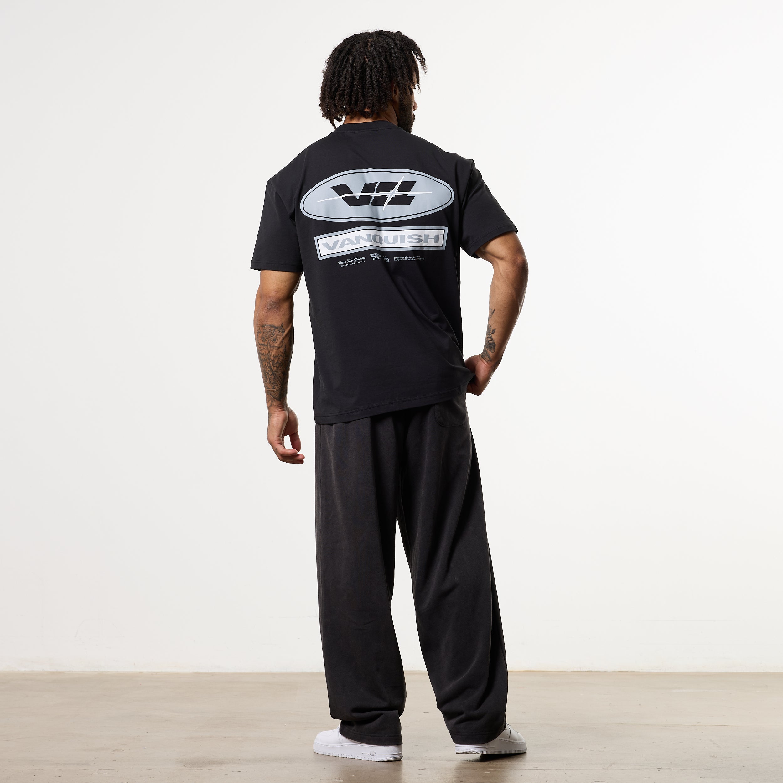 POWERLINE BLACK OVERSIZED T-SHIRT