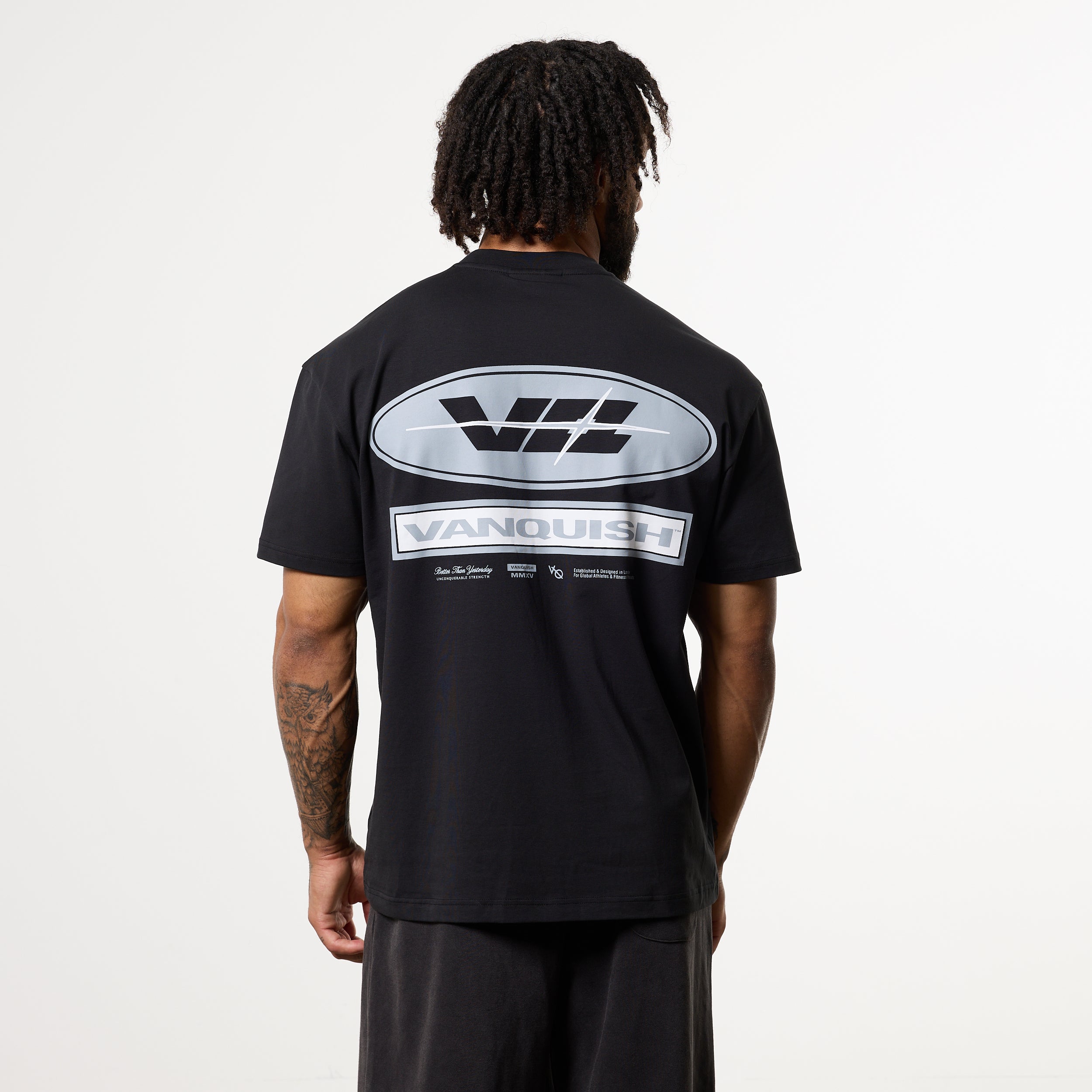 POWERLINE BLACK OVERSIZED T-SHIRT