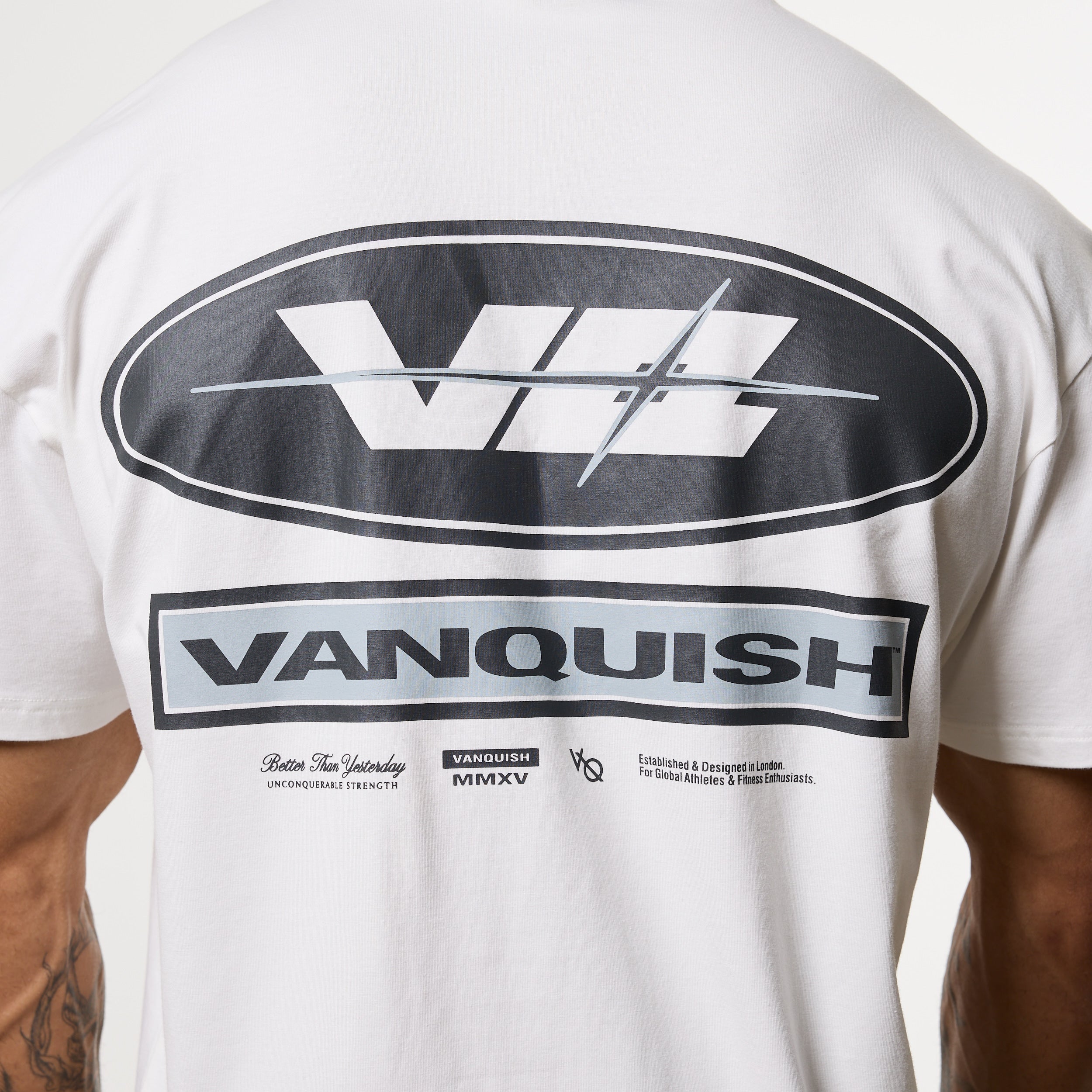 POWERLINE WHITE OVERSIZED T-SHIRT