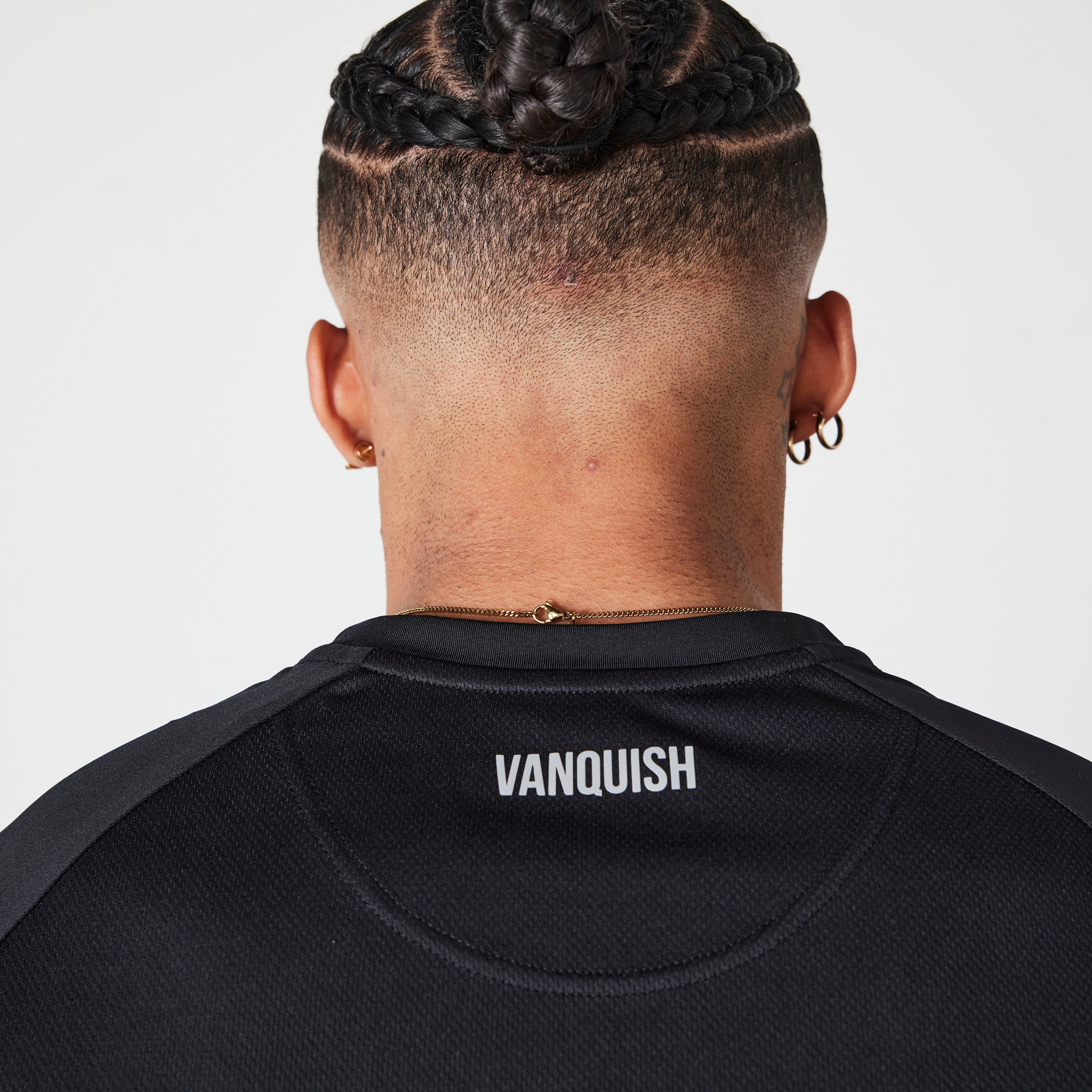 Vanquish Essential Black Reflective Performance Short Sleeve T Shirt