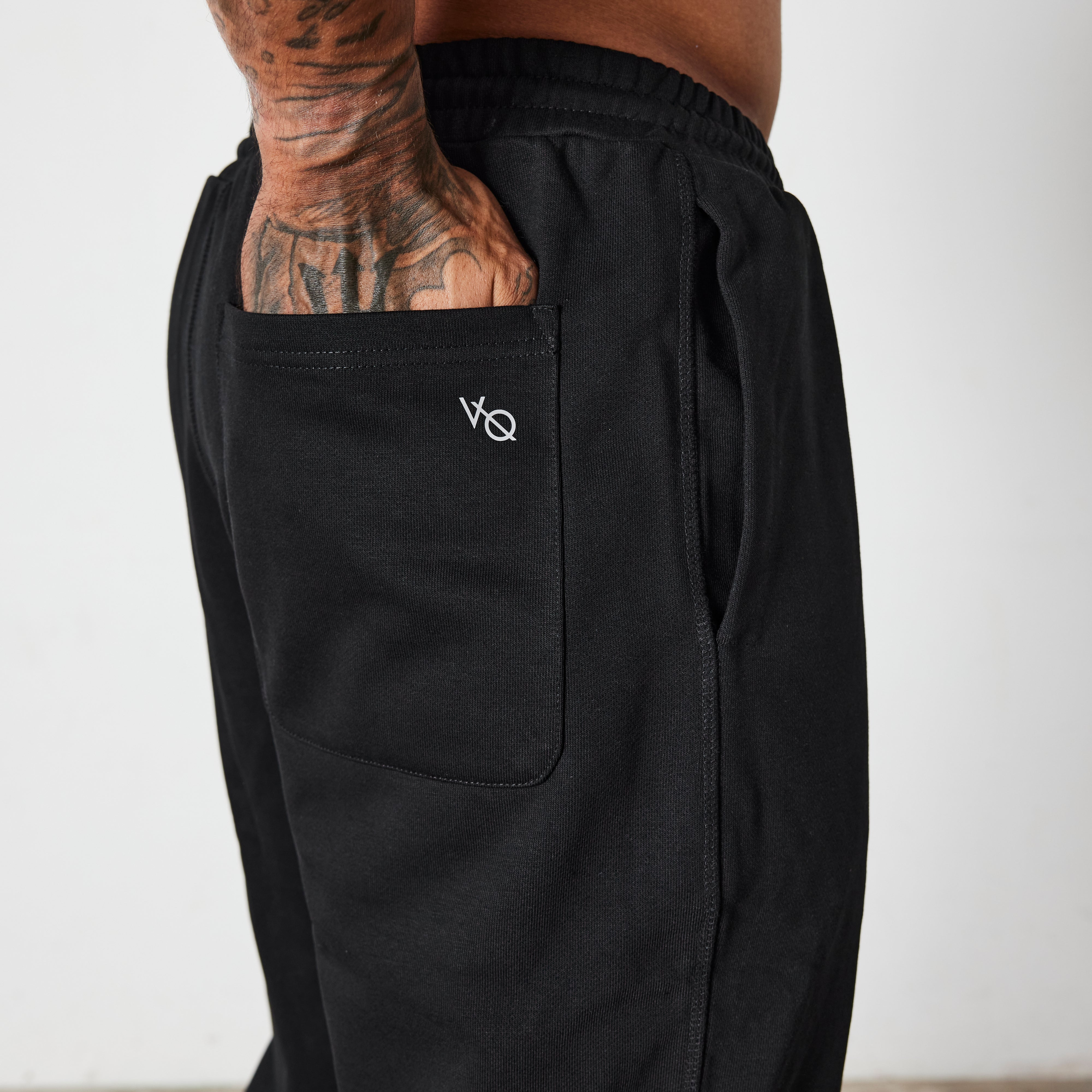 Vanquish Essential Black Oversized Sweatpants