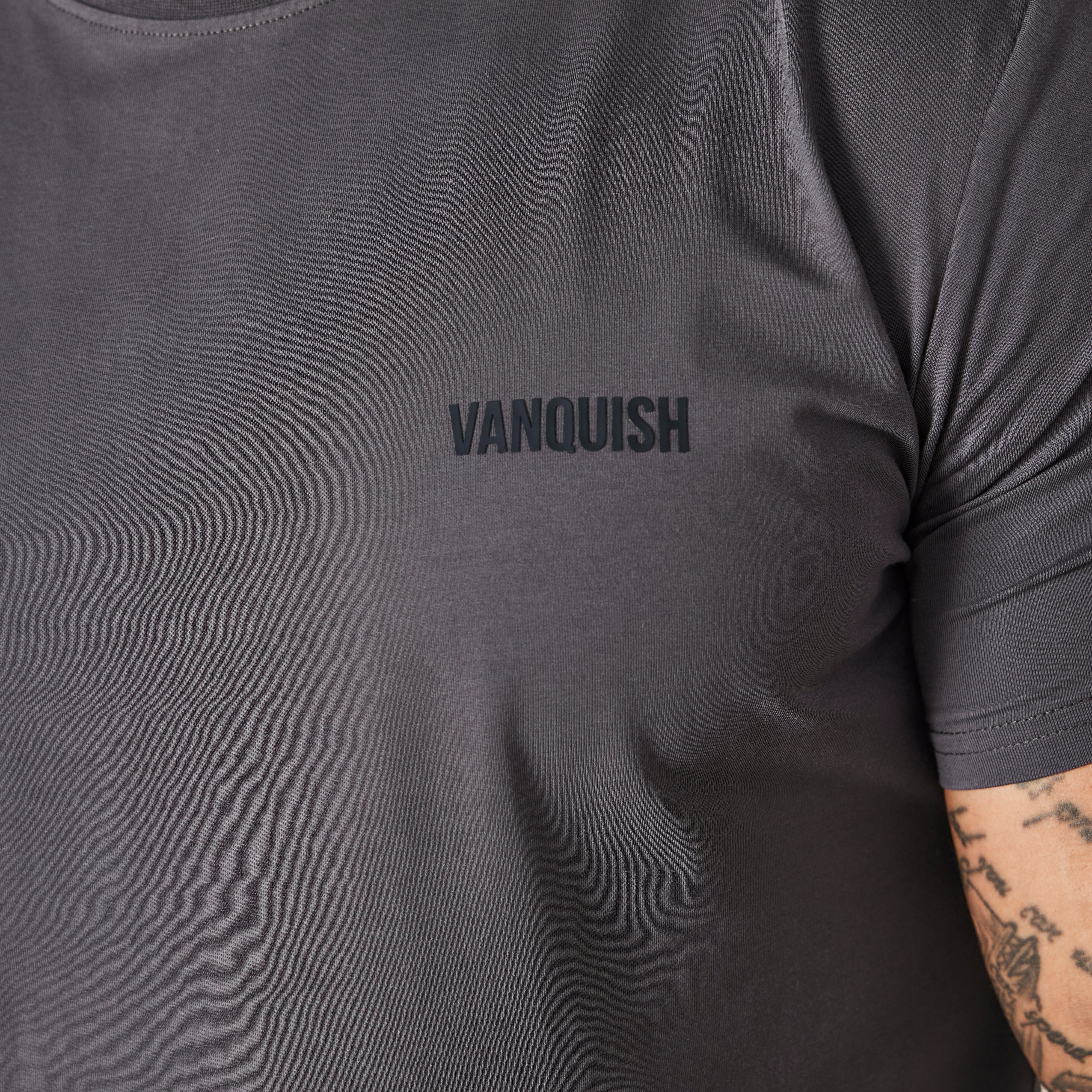 Vanquish Essential Denim Blue Slim Fit Short Sleeve T Shirt