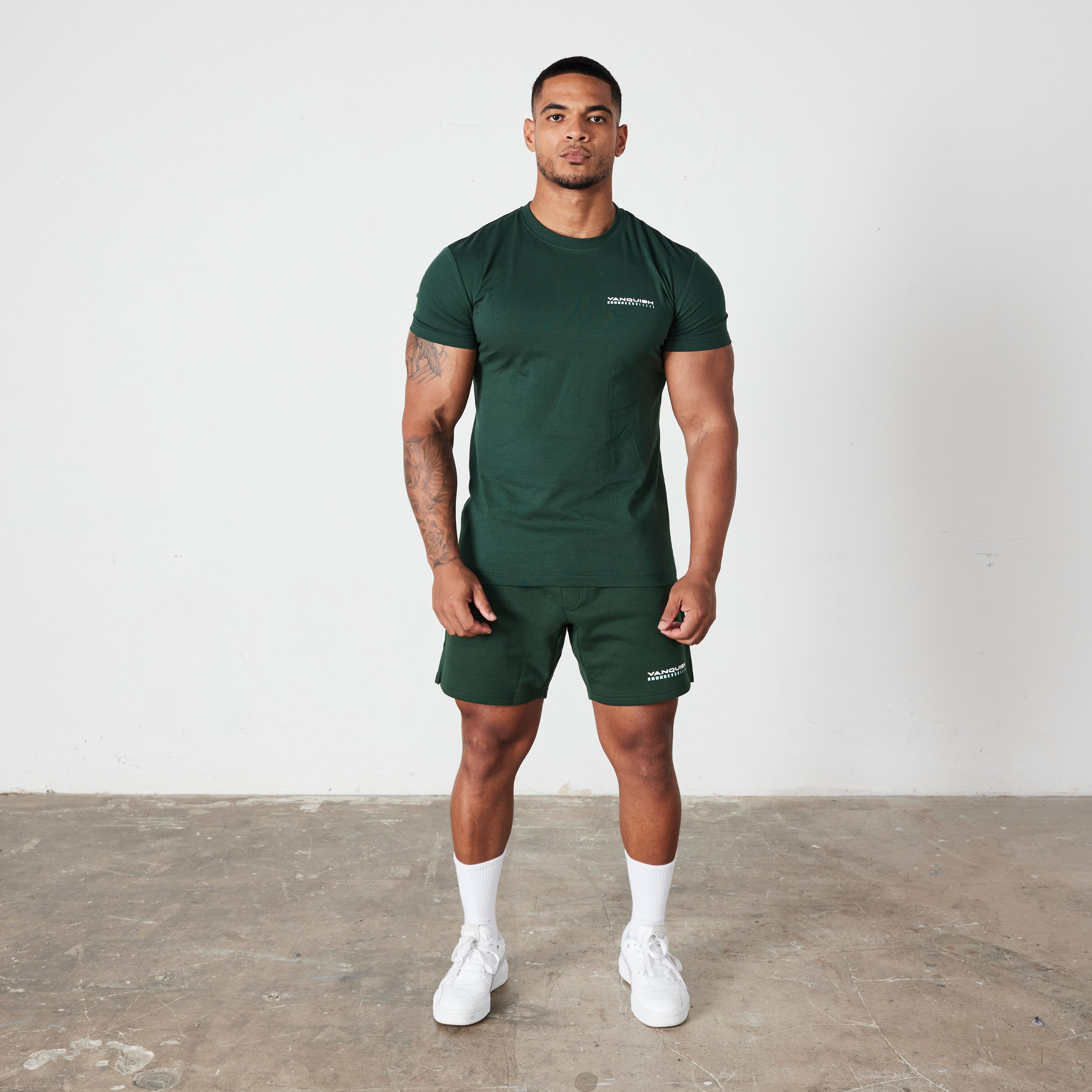 Vanquish Green Athletics Division Fitted T Shirt