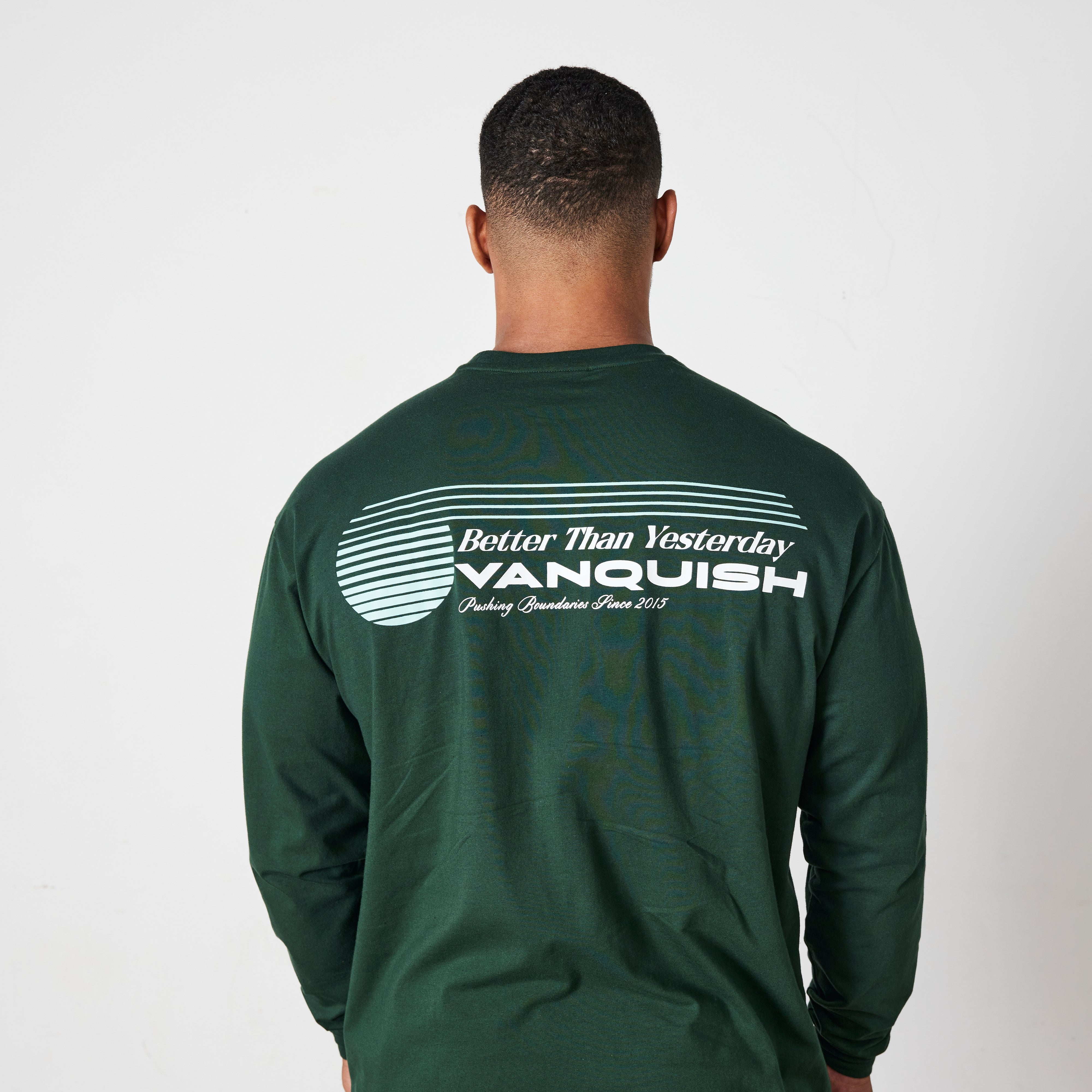 Vanquish Green Athletics Division Oversized Long Sleeve T Shirt