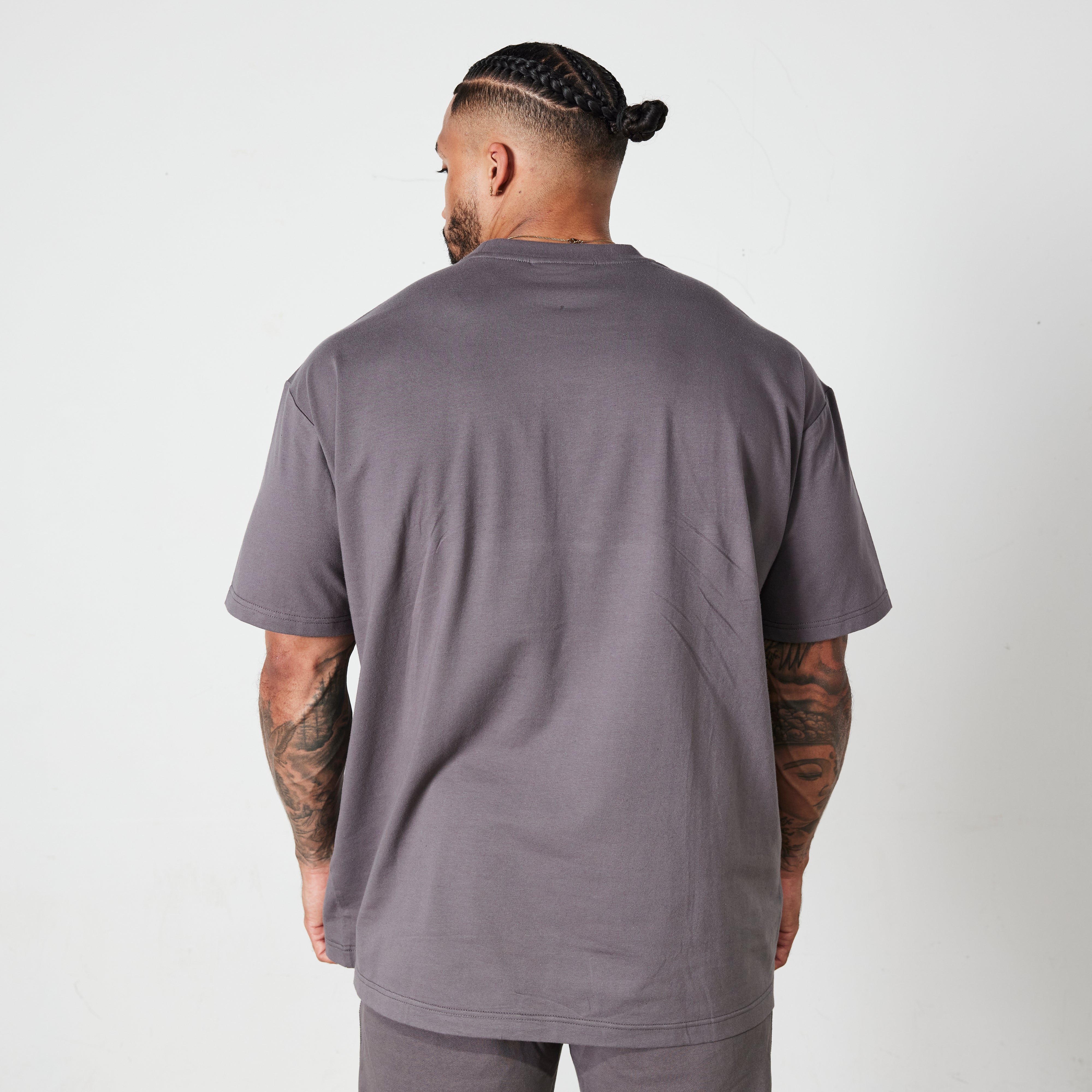 Vanquish Dark Grey Signature Collection Oversized T Shirt