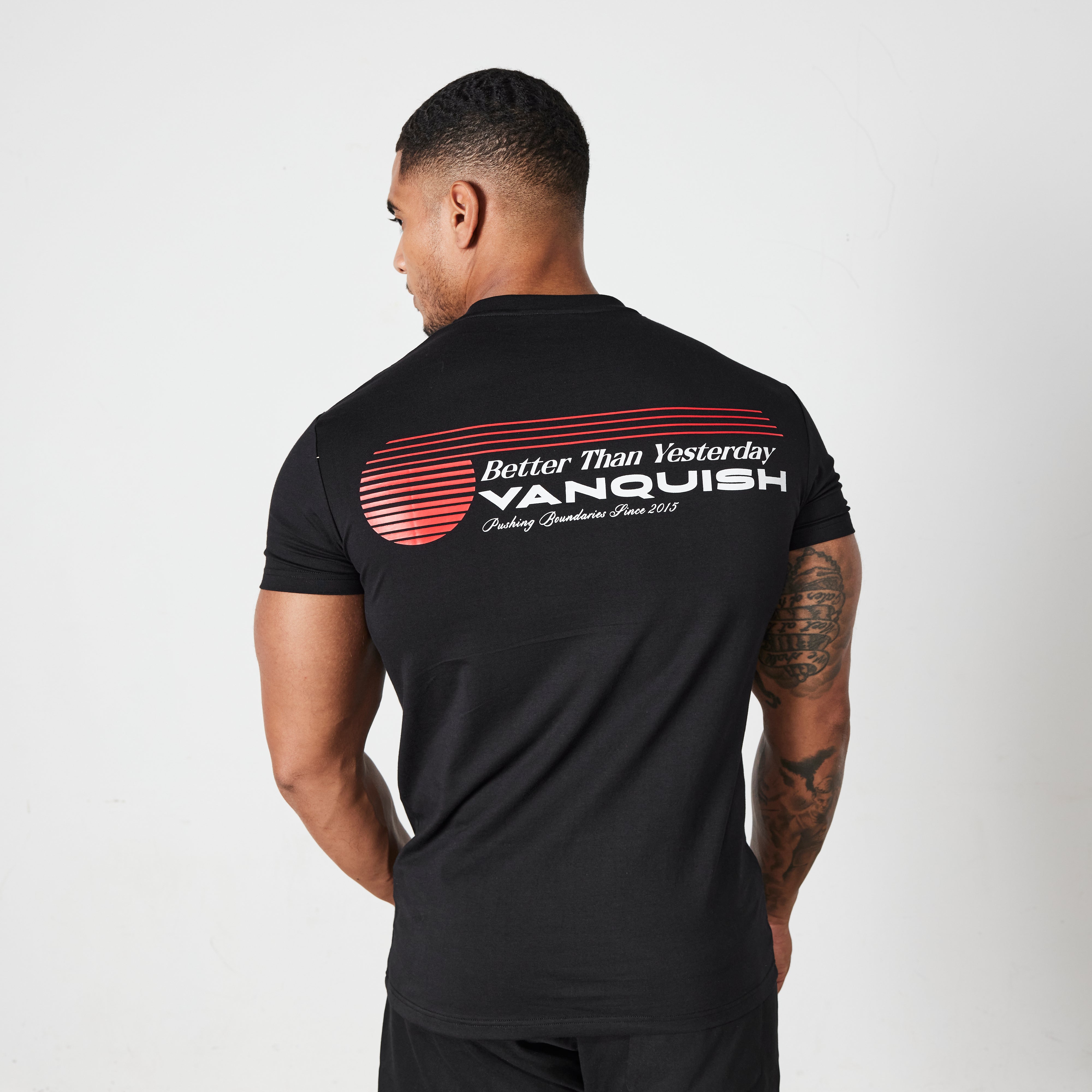 Vanquish Black Athletics Division Fitted T Shirt
