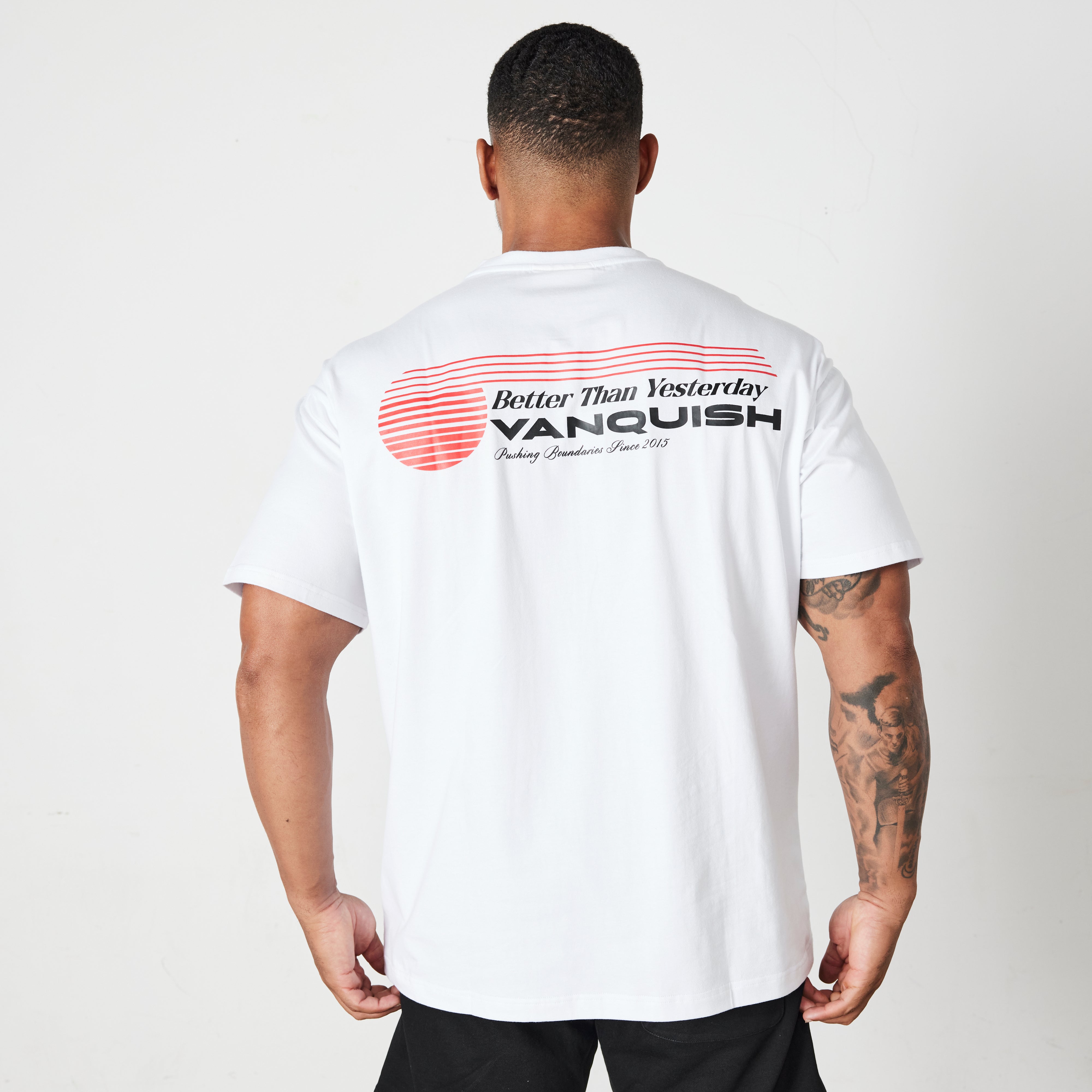 Vanquish White Athletics Division Oversized T Shirt