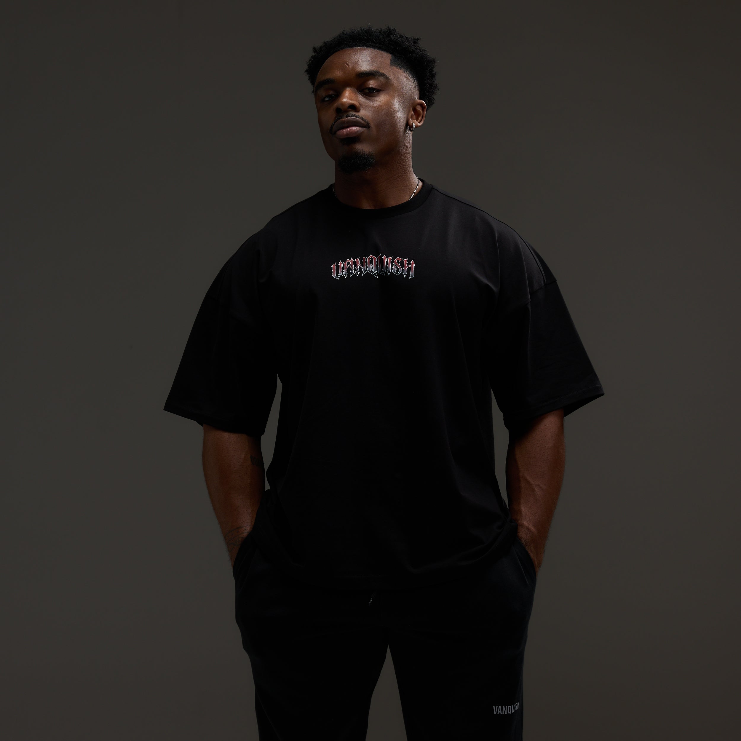 VQ x Baki: Black Baki Boxy Oversized T Shirt