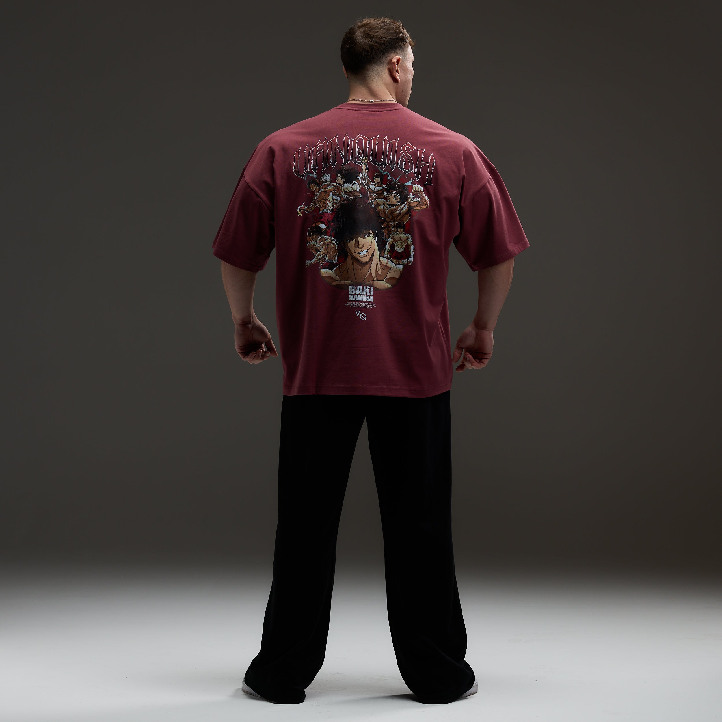 VQ x Baki: Red Baki Boxy Oversized T Shirt