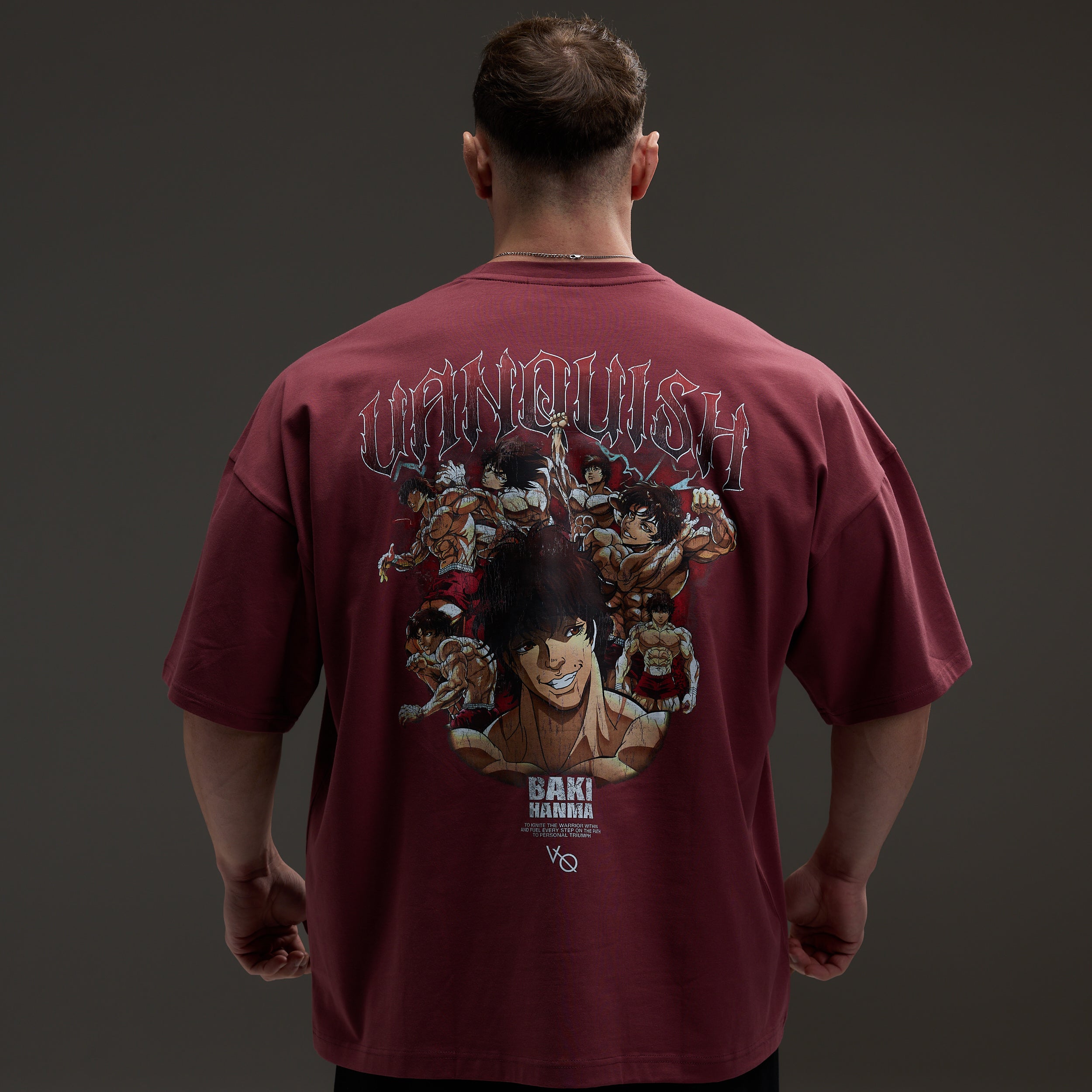 VQ x Baki: Red Baki Boxy Oversized T Shirt