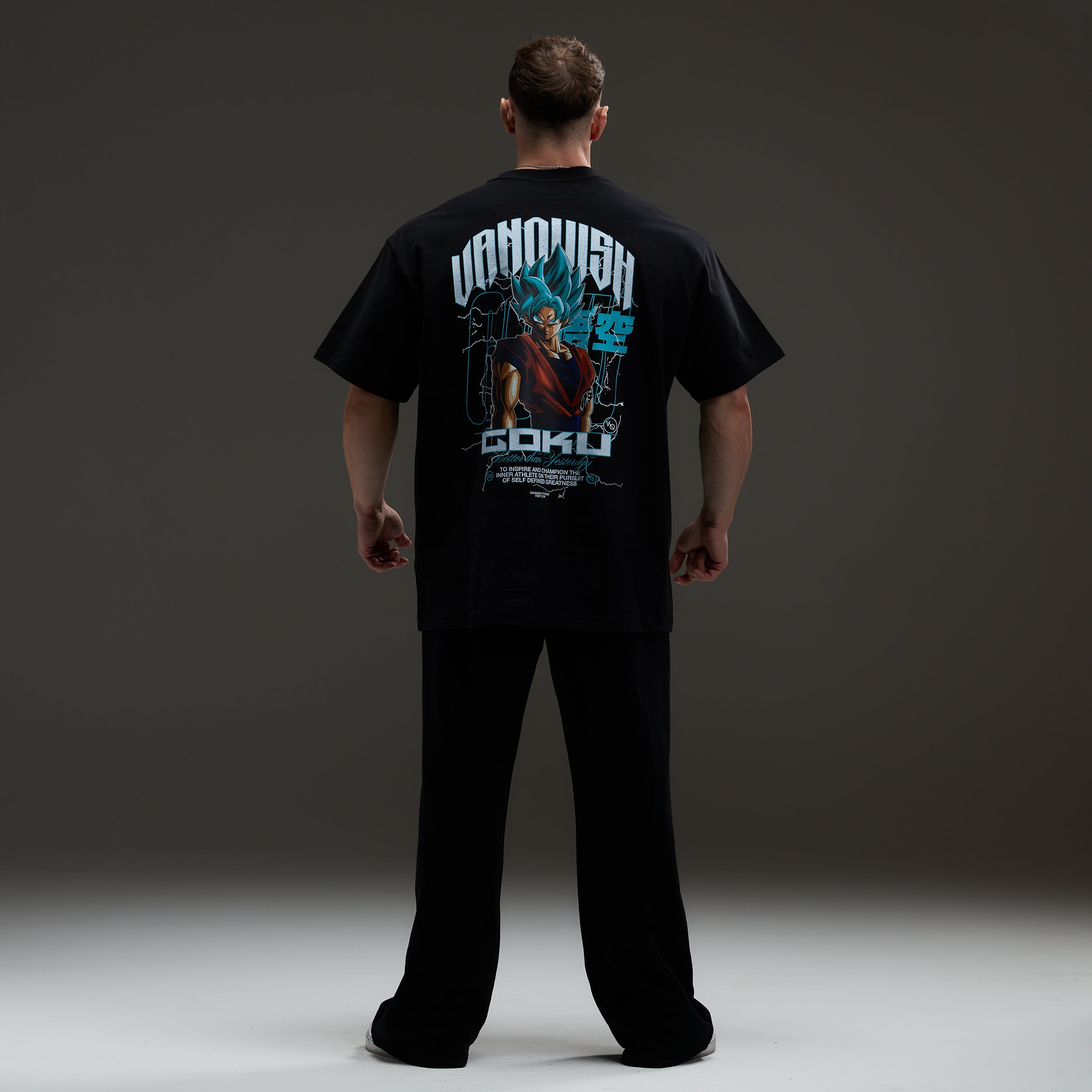 Vanquish DBS Goku SSGS Black Oversized T Shirt