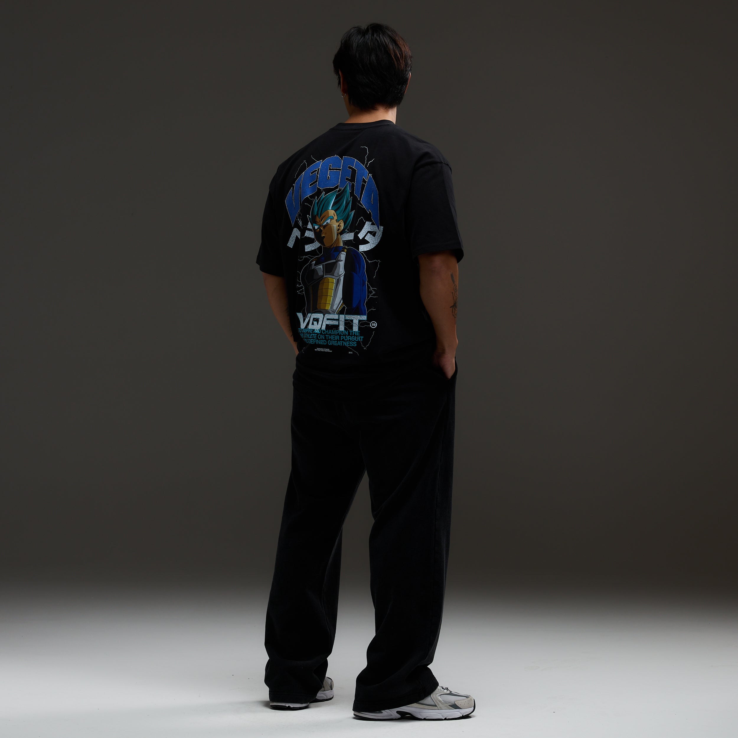Vanquish DBS Vegeta SSGSS Black Oversized T Shirt