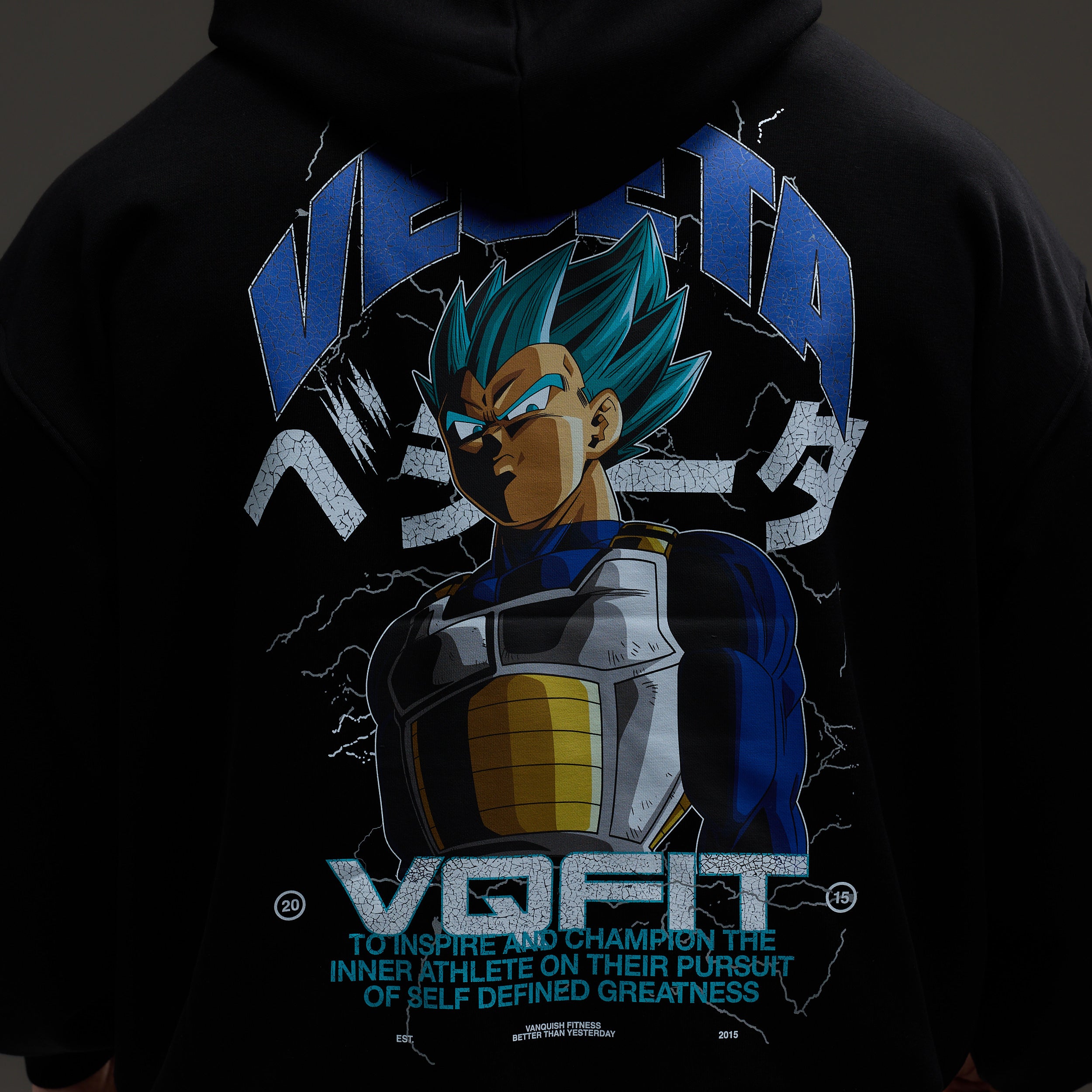 Vanquish DBS Vegeta SSGSS Black Oversized Hoodie