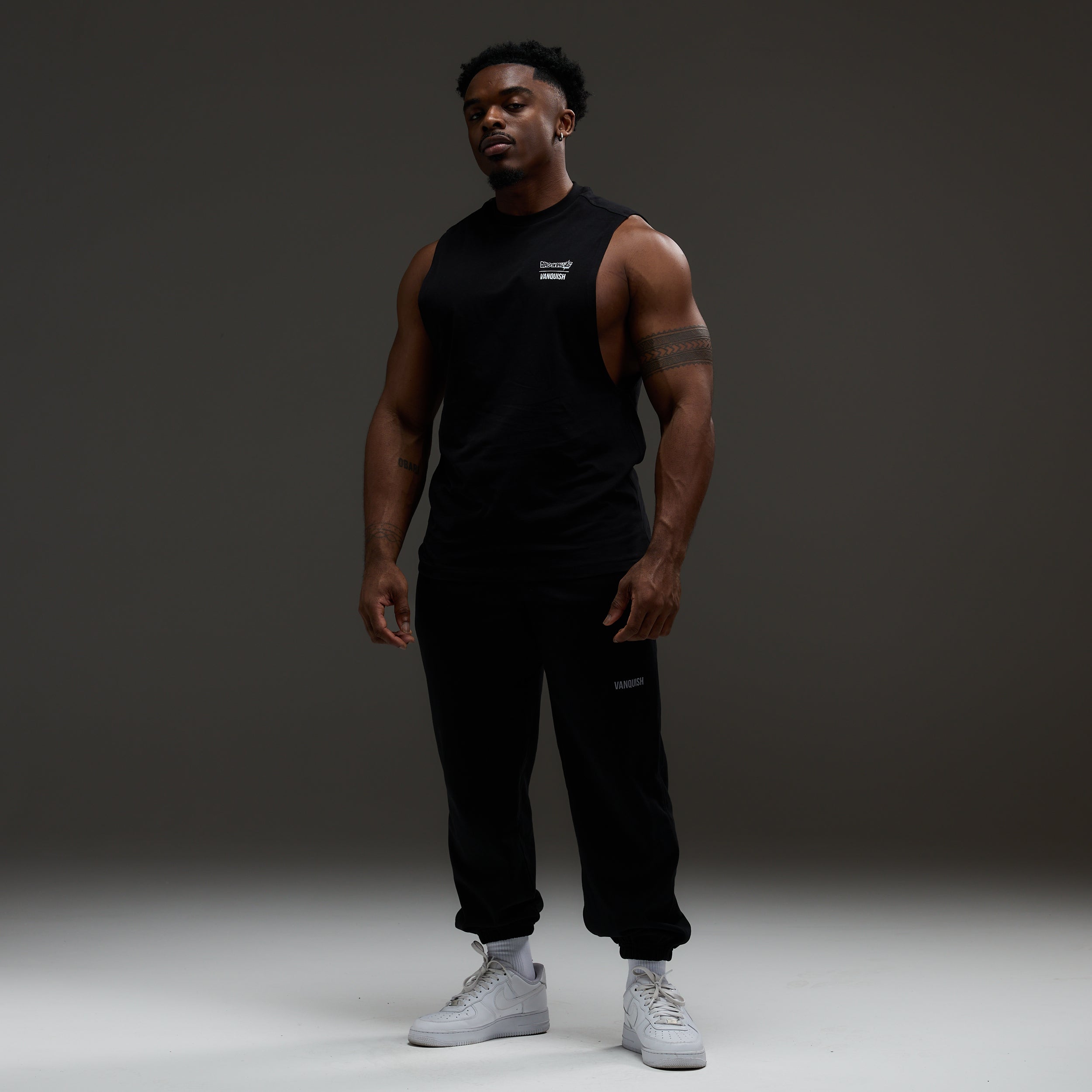 Vanquish DBS Vegeta SSGSS Black Oversized Sleeveless T Shirt