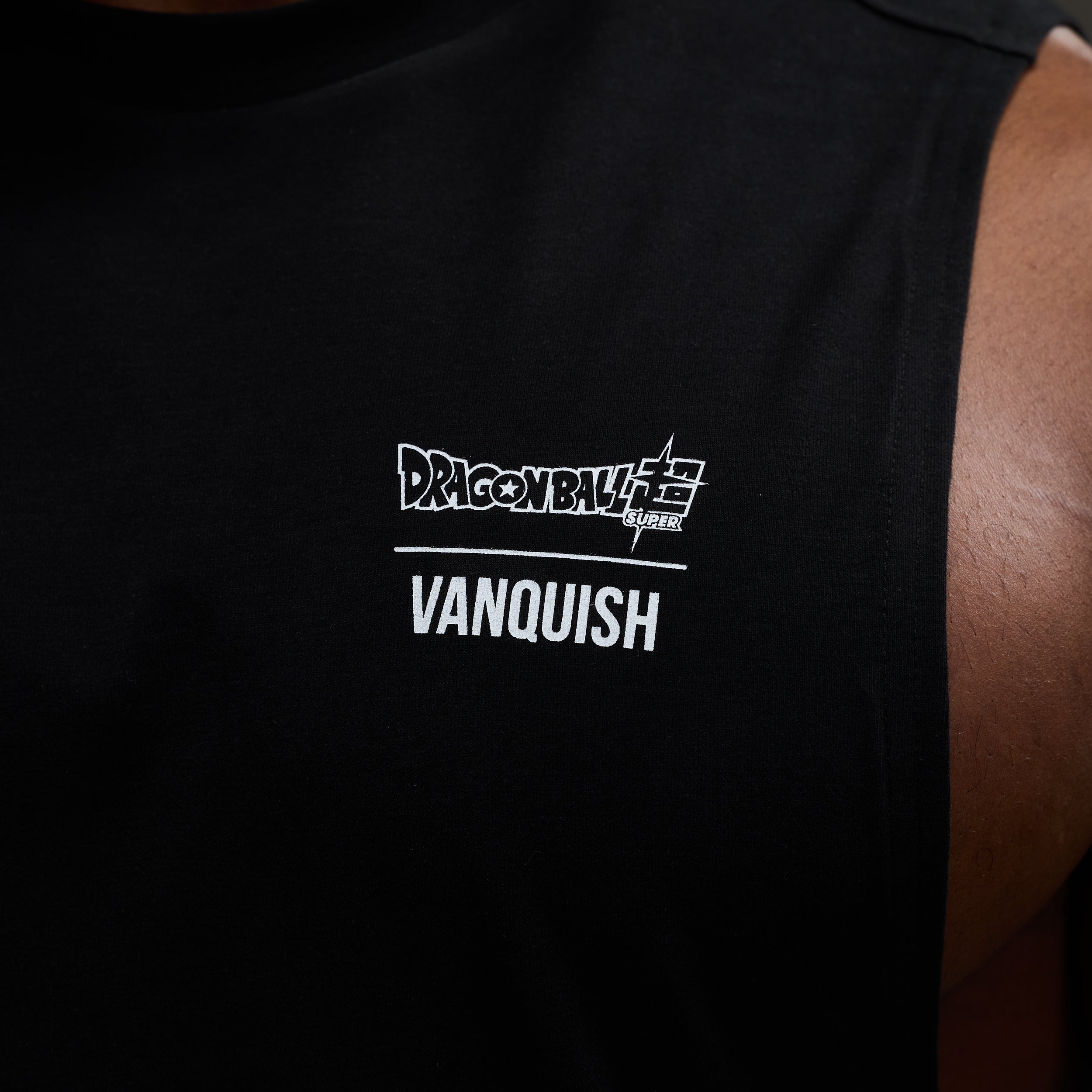 Vanquish DBS Vegeta SSGSS Black Oversized Sleeveless T Shirt