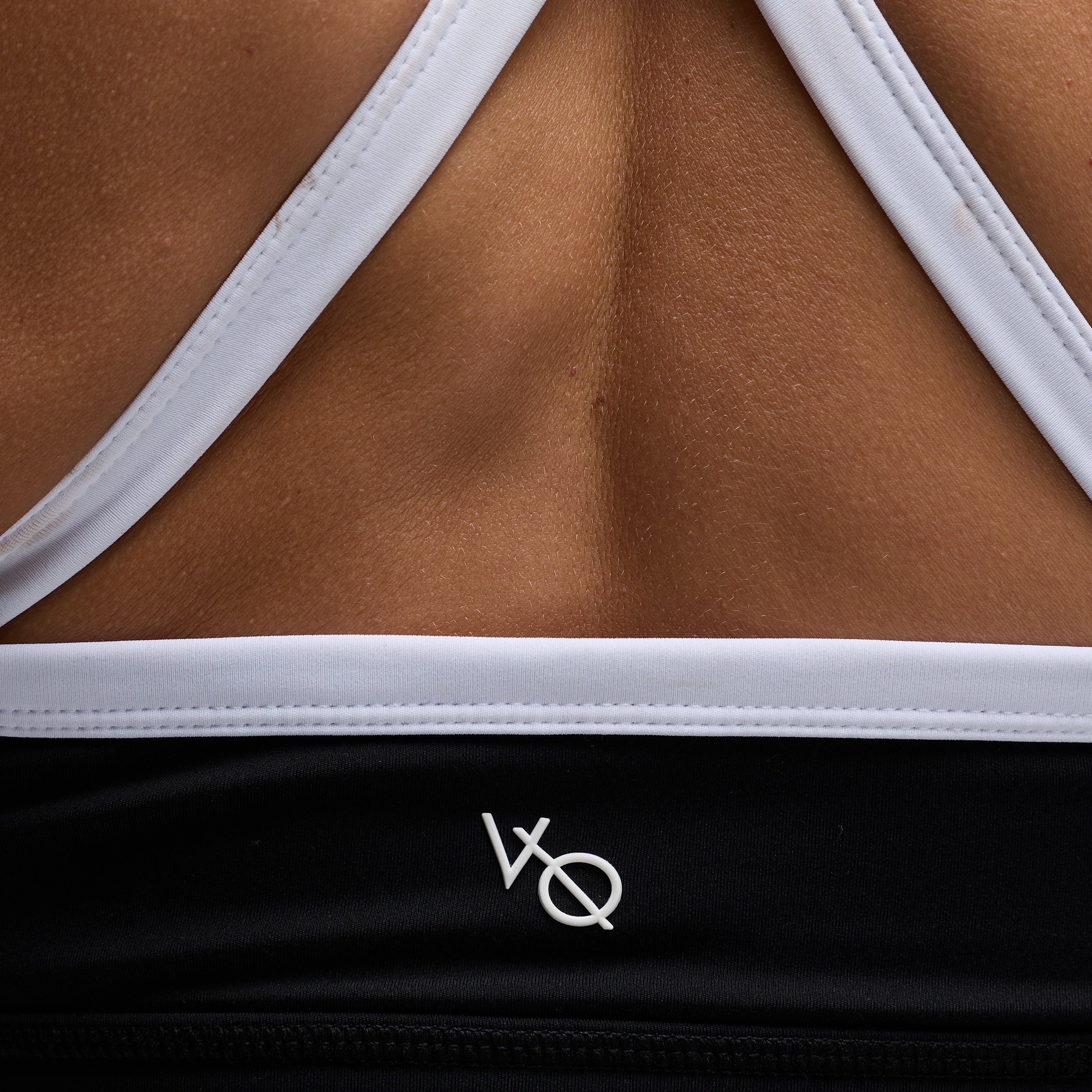 MONOCHROME BLACK CROSS BLACK BRA