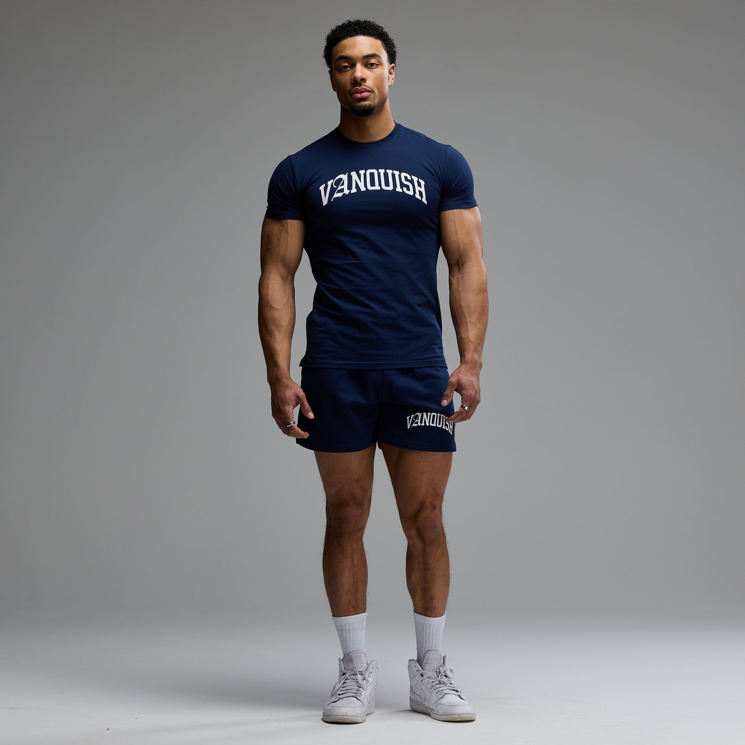 ACADEMY ARCH NAVY SLIM FIT T SHIRT