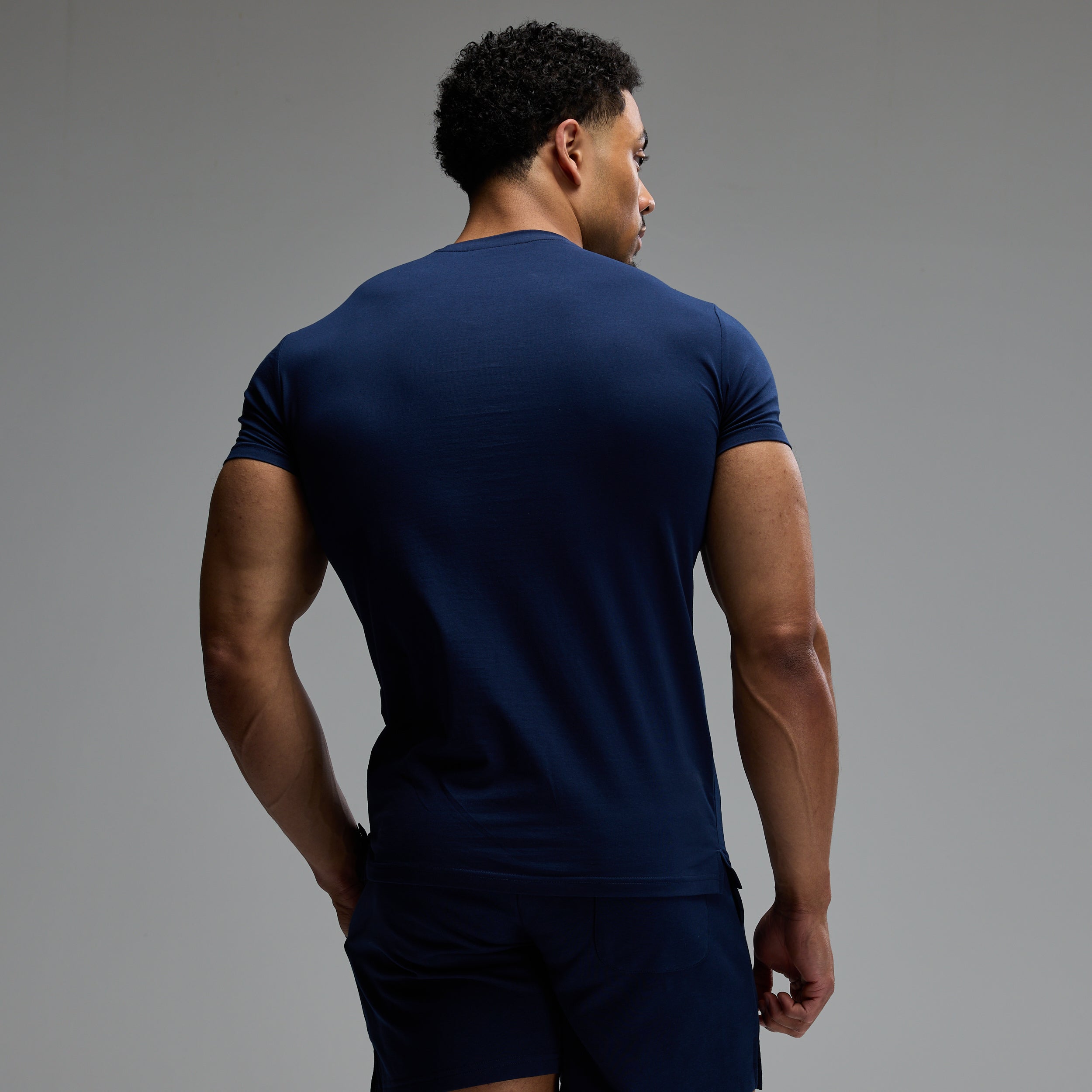 ACADEMY ARCH NAVY SLIM FIT T SHIRT