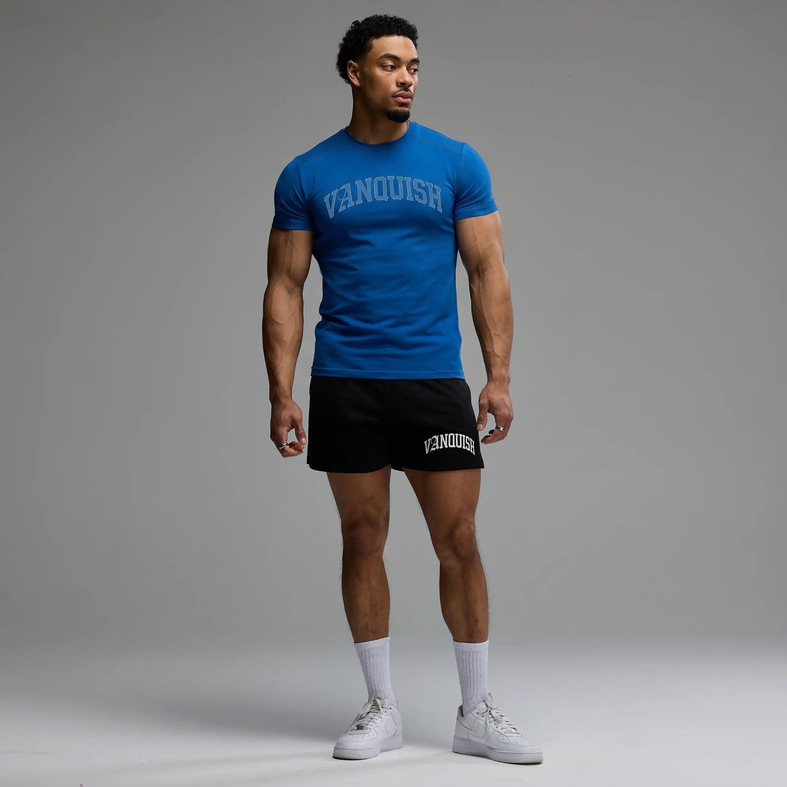 EVOLVE ARCH COBALT BLUE SLIM FIT T SHIRT
