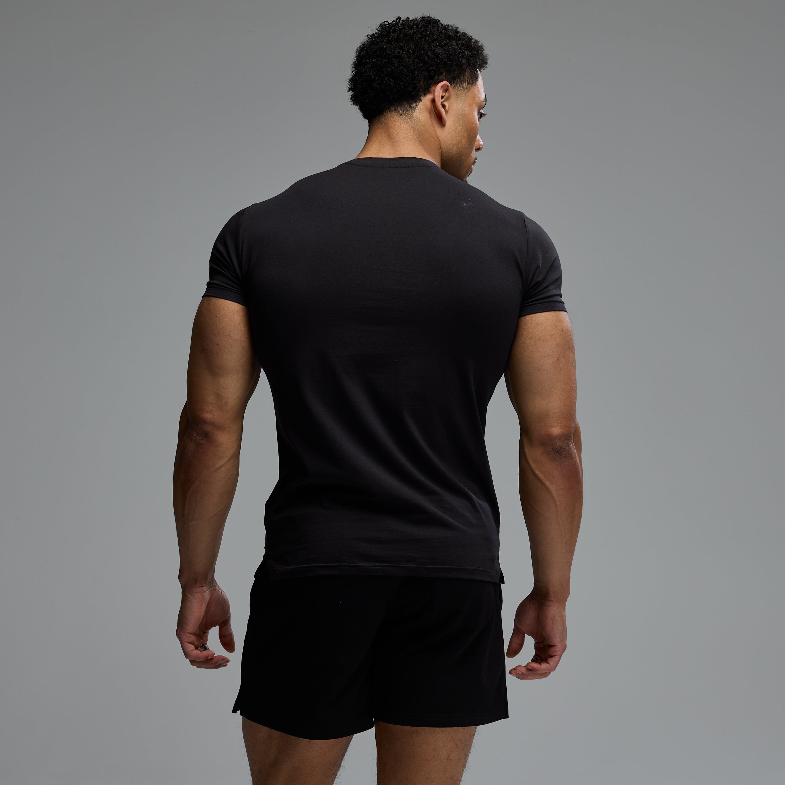 ACADEMY ARCH BLACK SLIM FIT T SHIRT