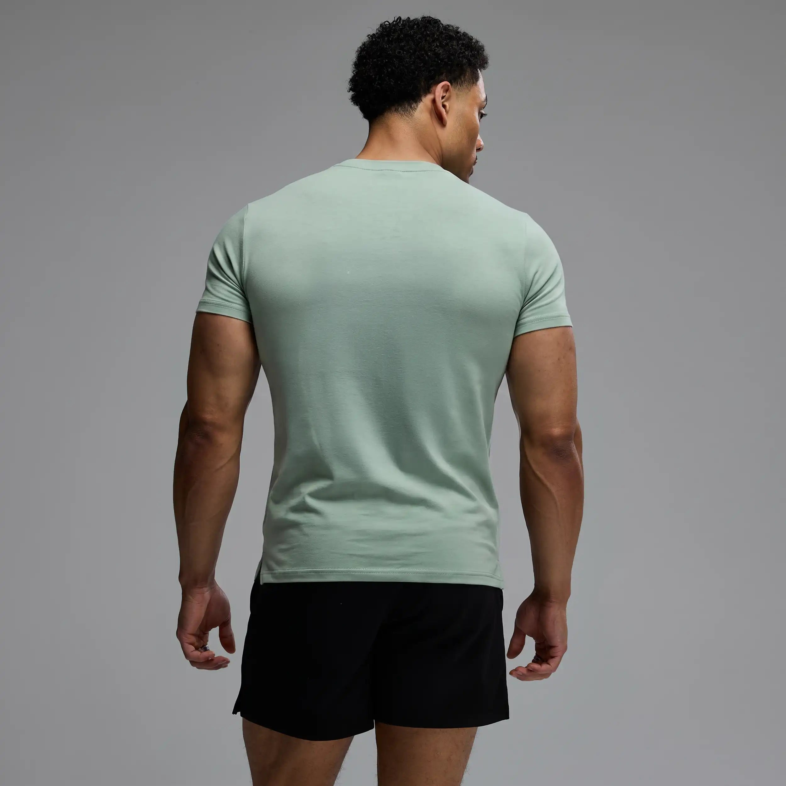 EVOLVE ARCH PASTEL MINT SLIM FIT T SHIRT