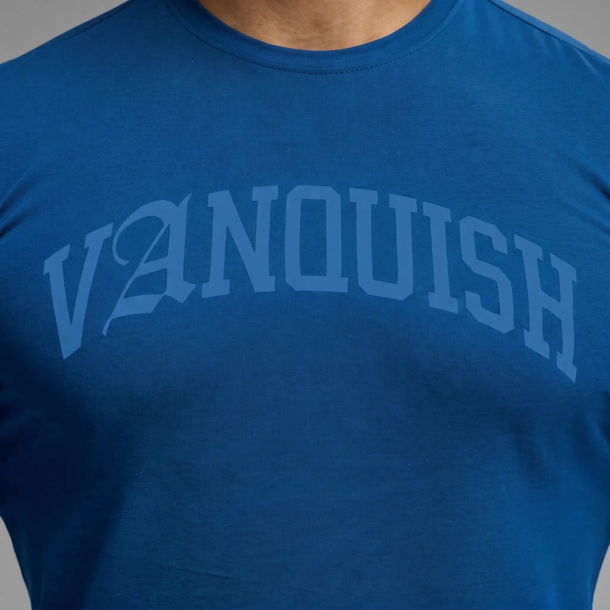 EVOLVE ARCH COBALT BLUE SLIM FIT T SHIRT