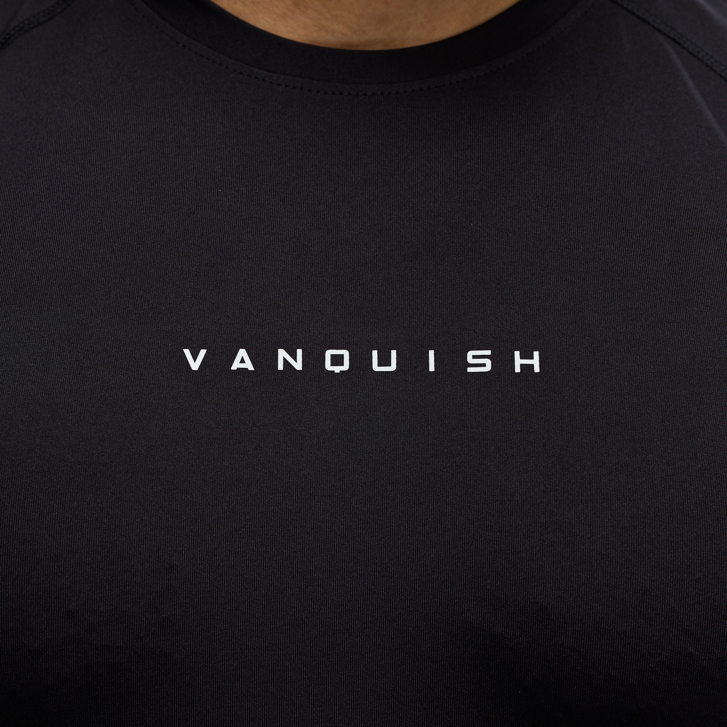 ACADEMY BLACK SLIM FIT PERFORMANCE T SHIRT