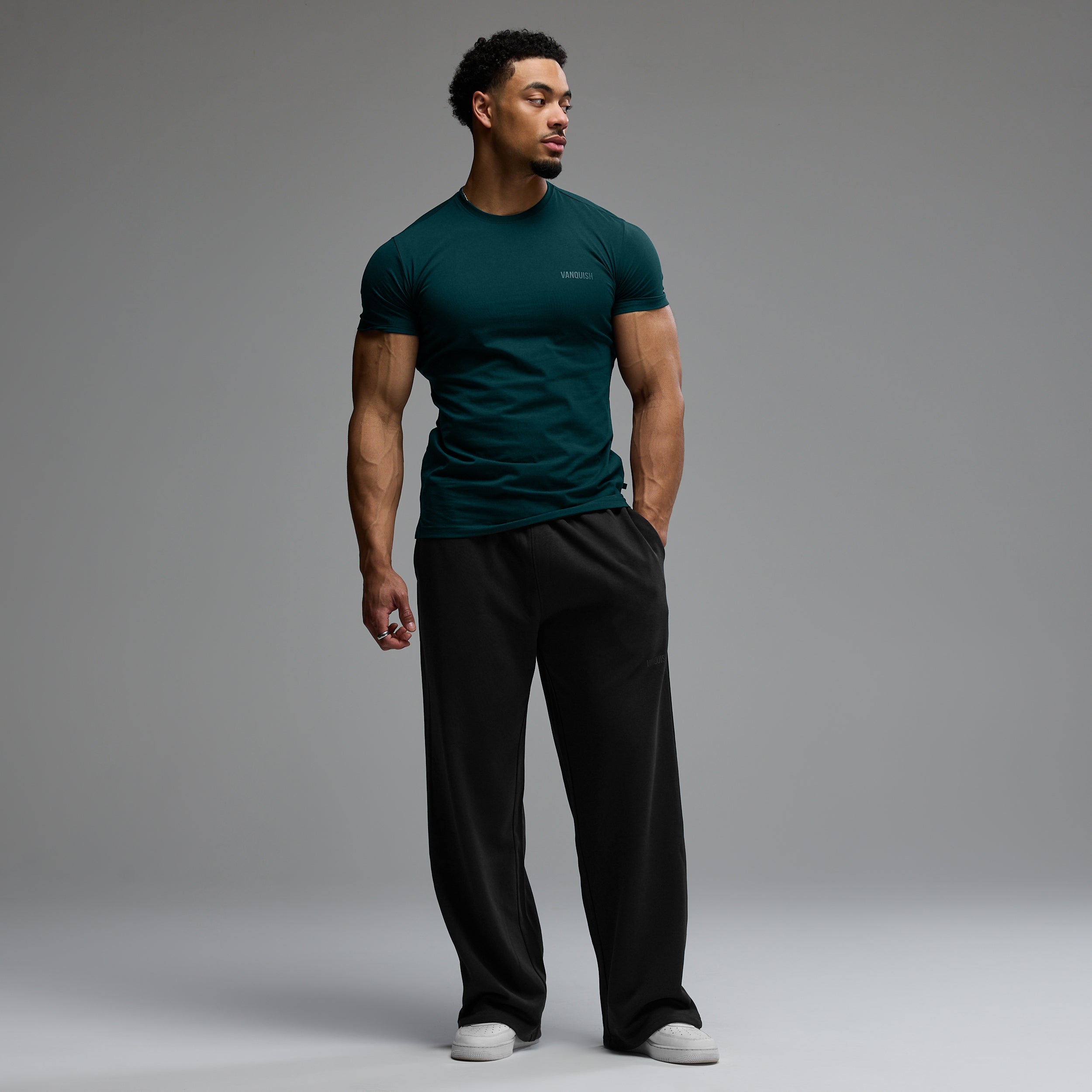 VANQUISH ESSENTIAL TEAL SLIM FIT SHORT SLEEVE TSHIRT