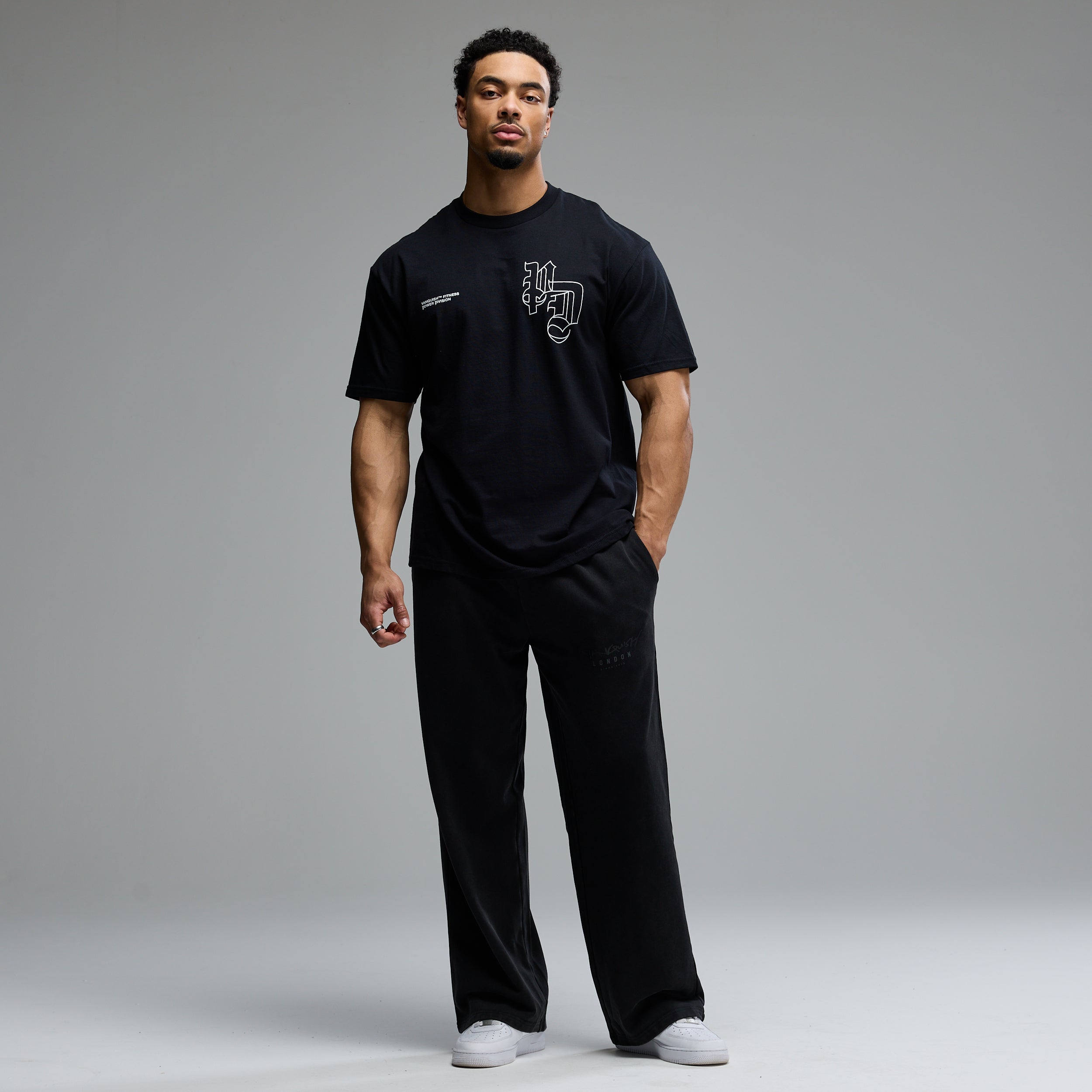 REVOLVE POWER DIVISION BLACK OVERSIZED BOXY T SHIRT