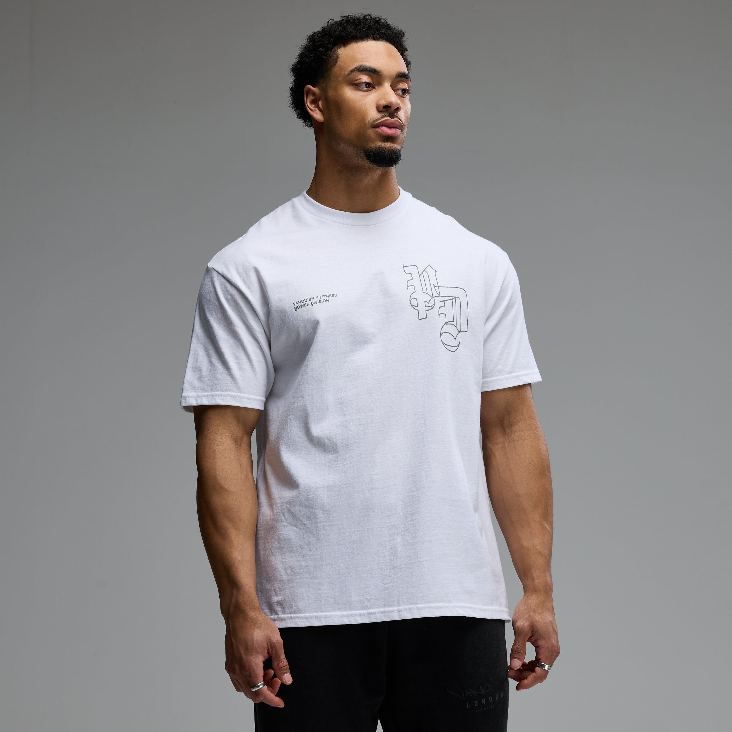 REVOLVE POWER DIVISION WHITE OVERSIZED BOXY T SHIRT