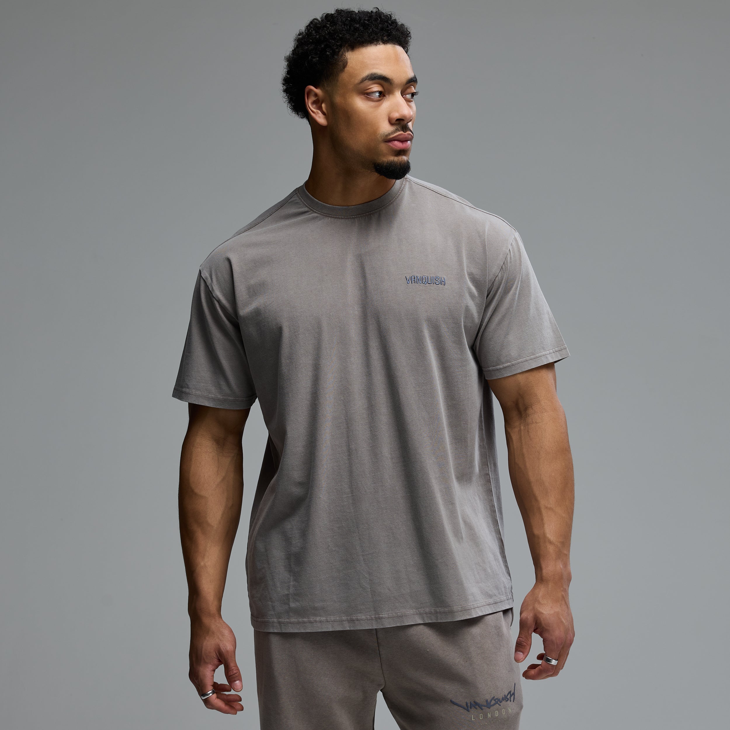 GRAFFITI WASHED MUSHROOM OVERSIZED T SHIRT